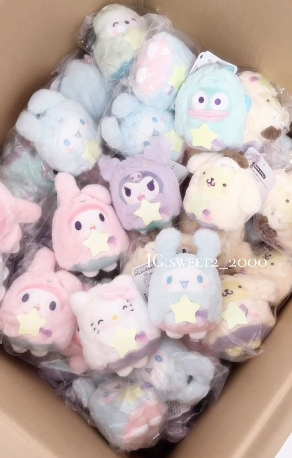 [現貨]日本三麗鷗夜光幽靈系列（星星晚上會發亮）