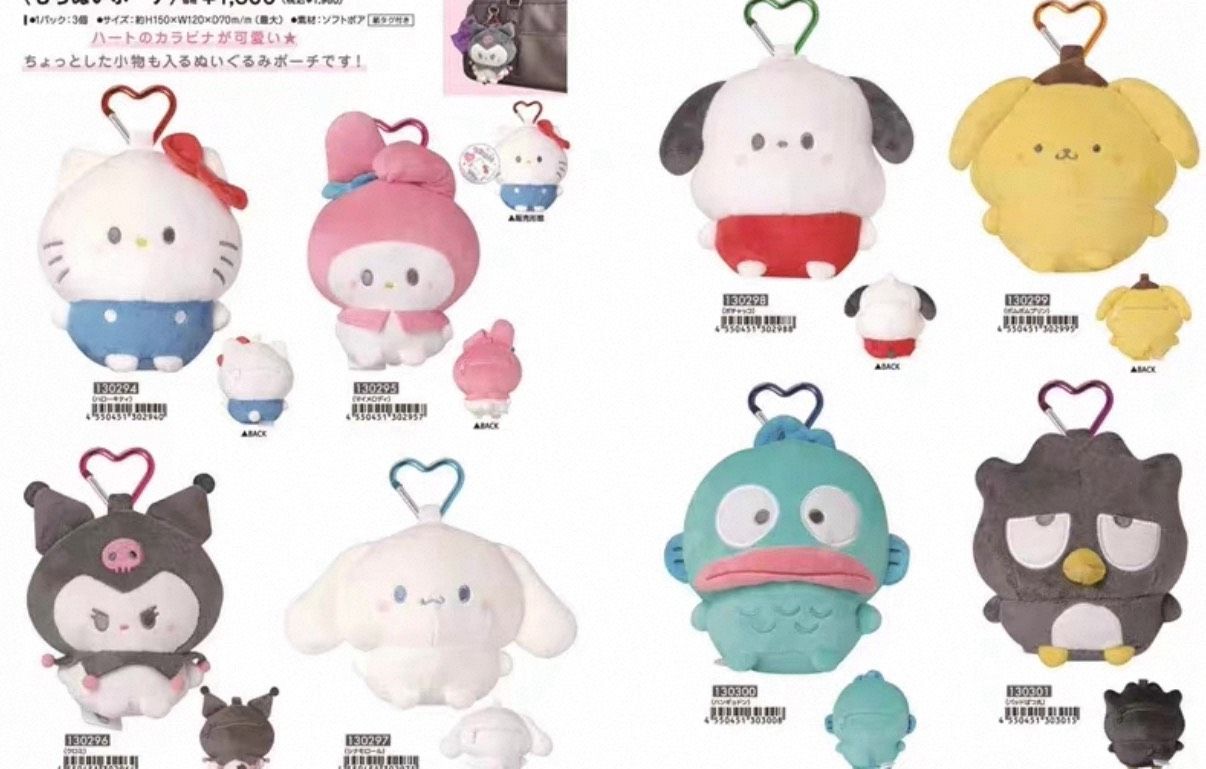 [現貨]最新!!!日本三麗鷗豆豆眼愛心釦收納吊飾