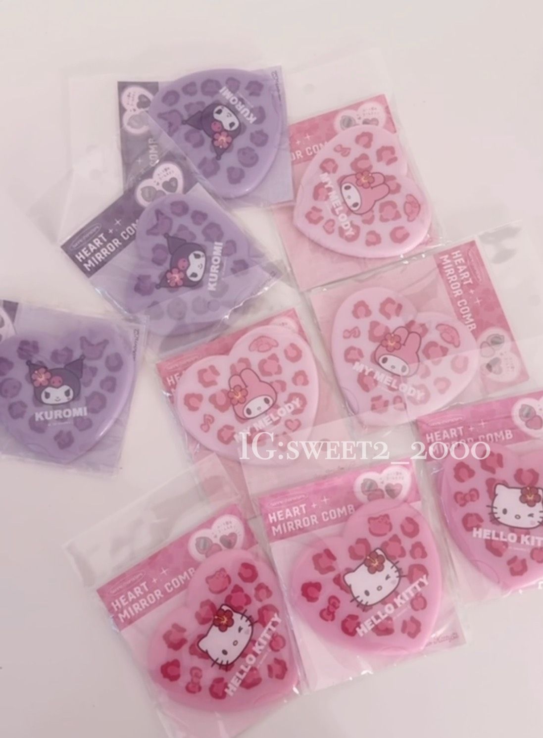 [現貨]日本三麗鷗豹紋愛隨身鏡組