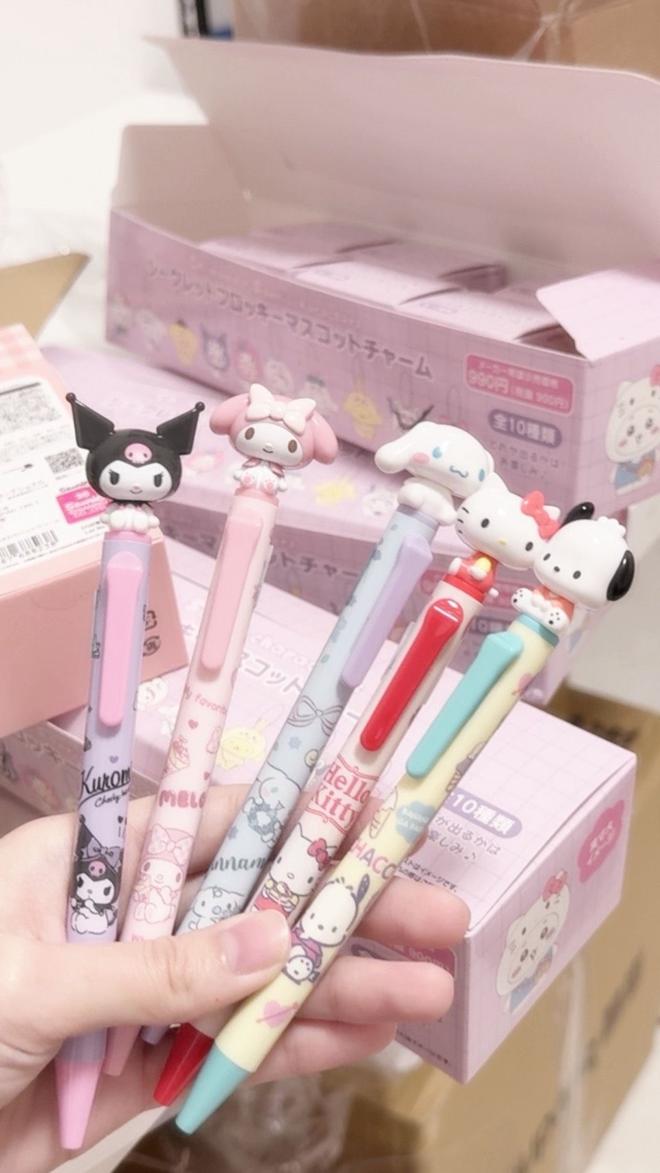 [現貨]日本三麗鷗立體造型大頭搖搖原子筆（黑色）