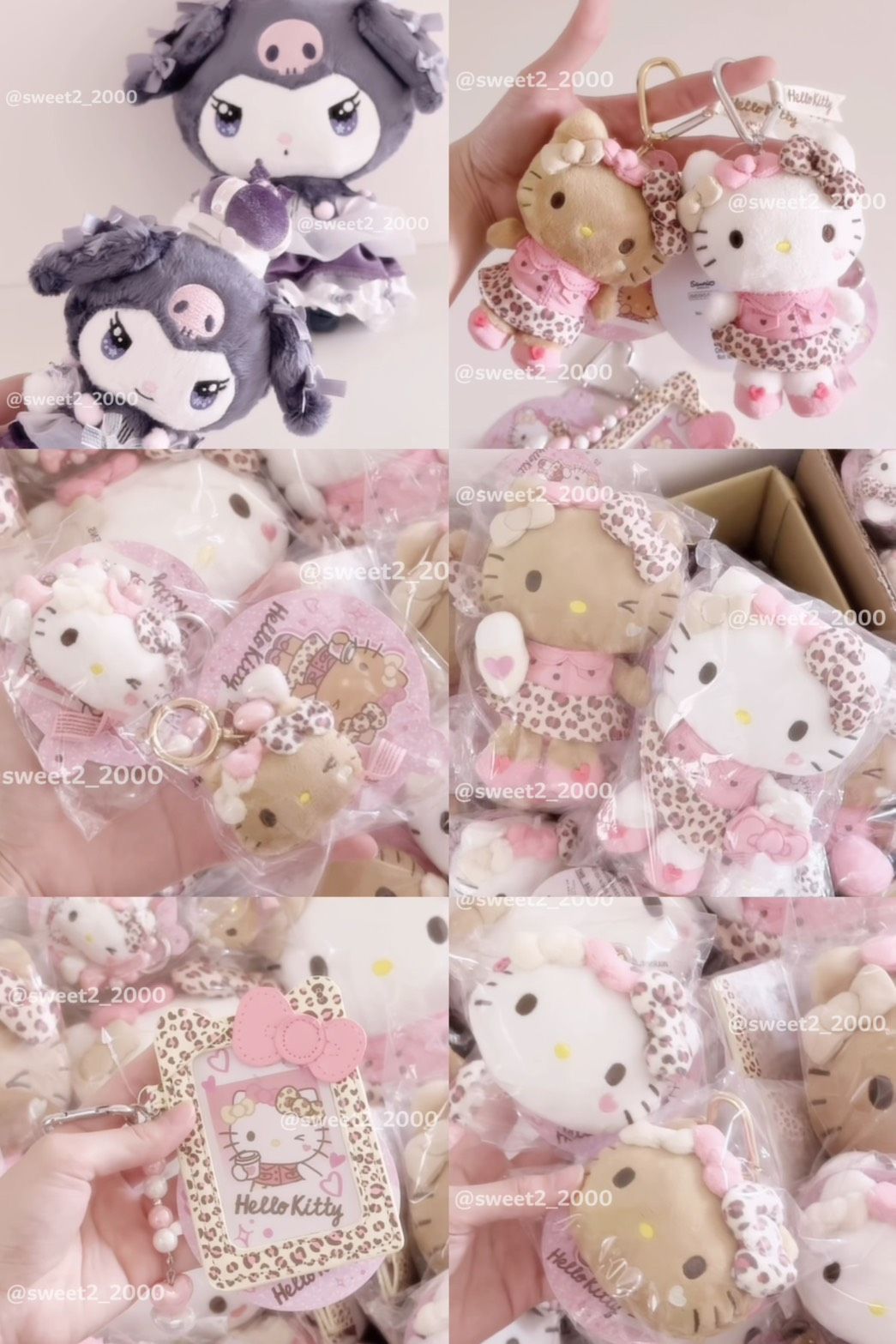 香港限定三麗鷗豹紋kitty✩‧₊˚/皇冠酷洛米  錯過絕對後悔...