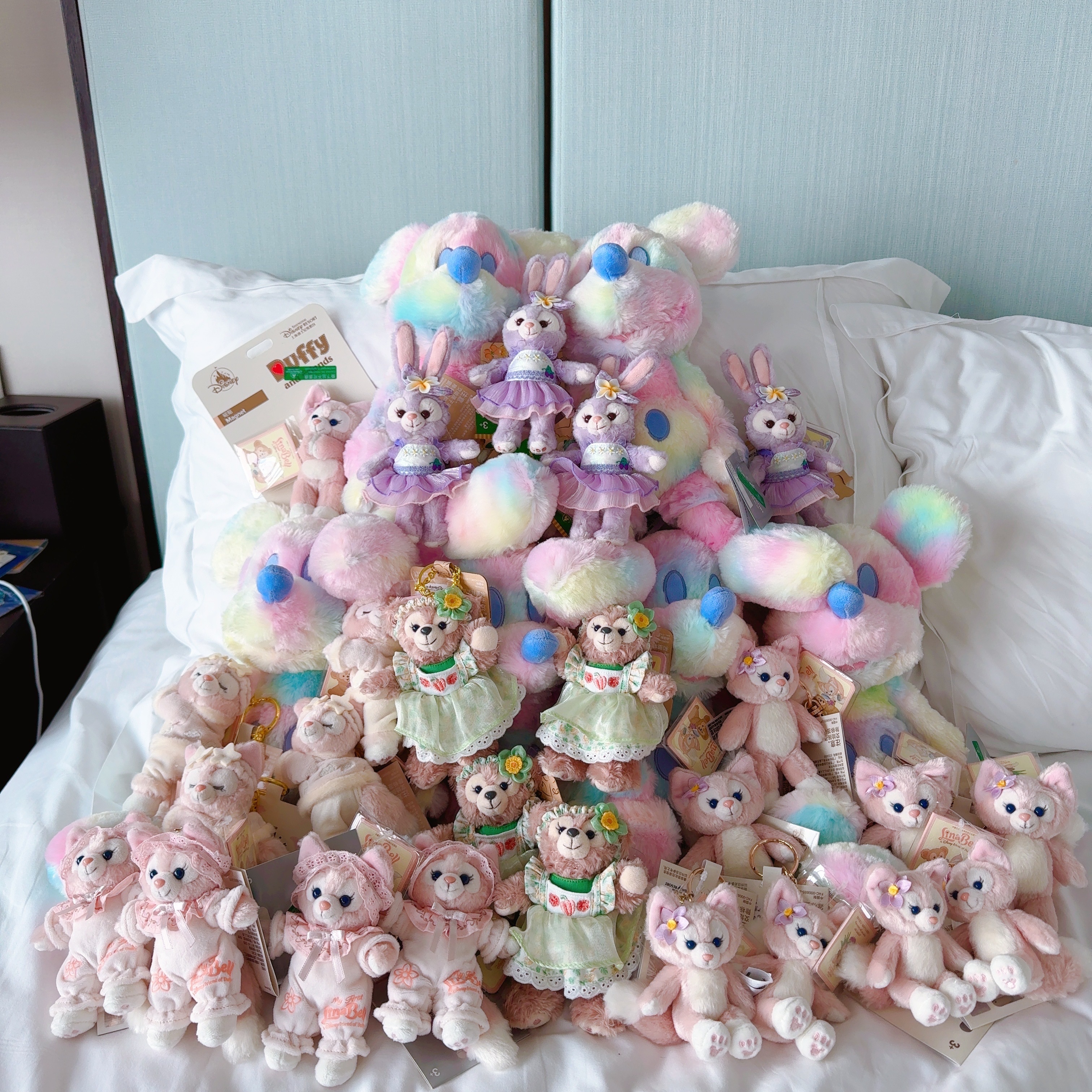 全新上海迪士尼限定彩色米奇/星黛露/雪莉玫/玲娜貝爾掛飾