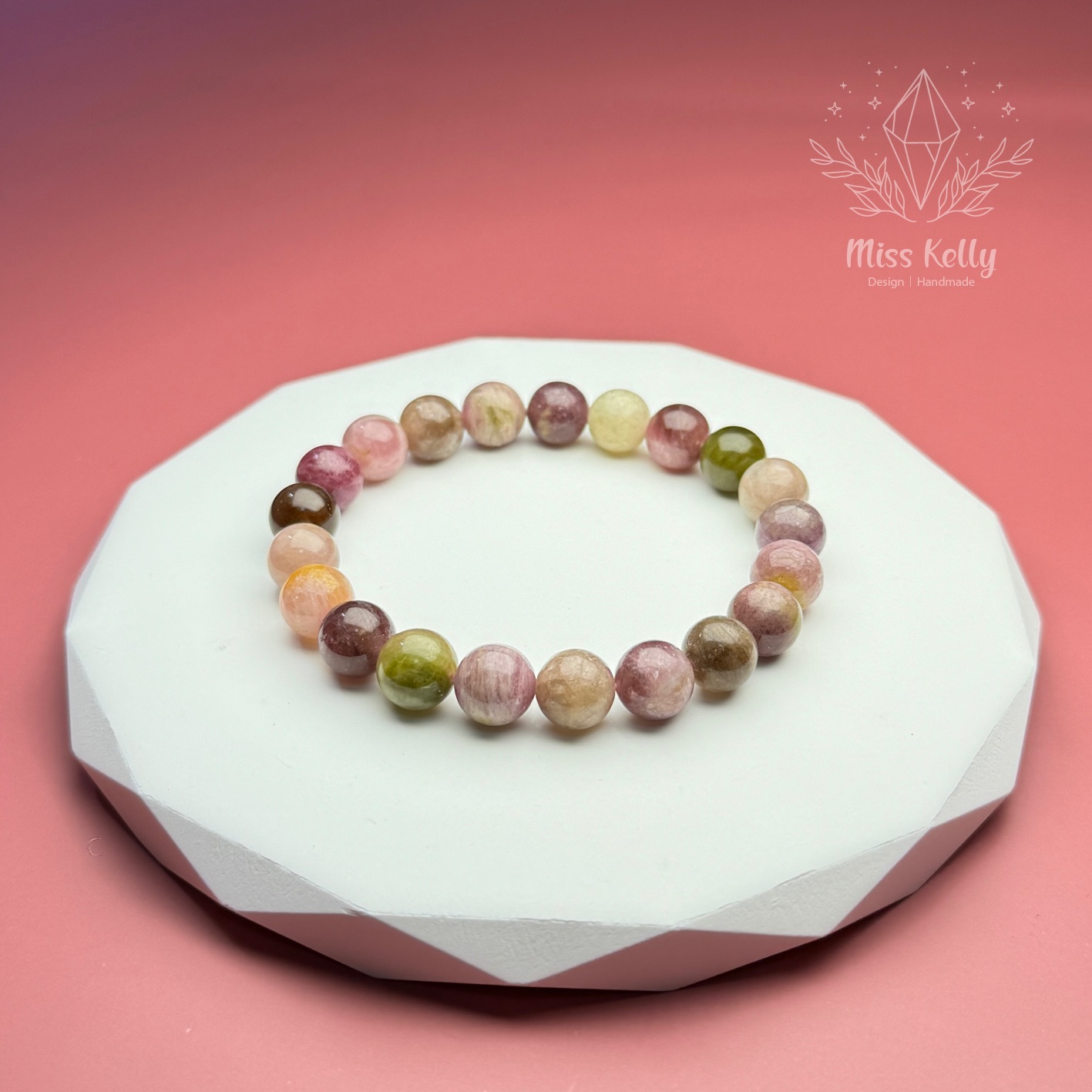 [Miss Kelly 凱莉小姐] 新品～碧璽/糖 果碧璽/天然水晶