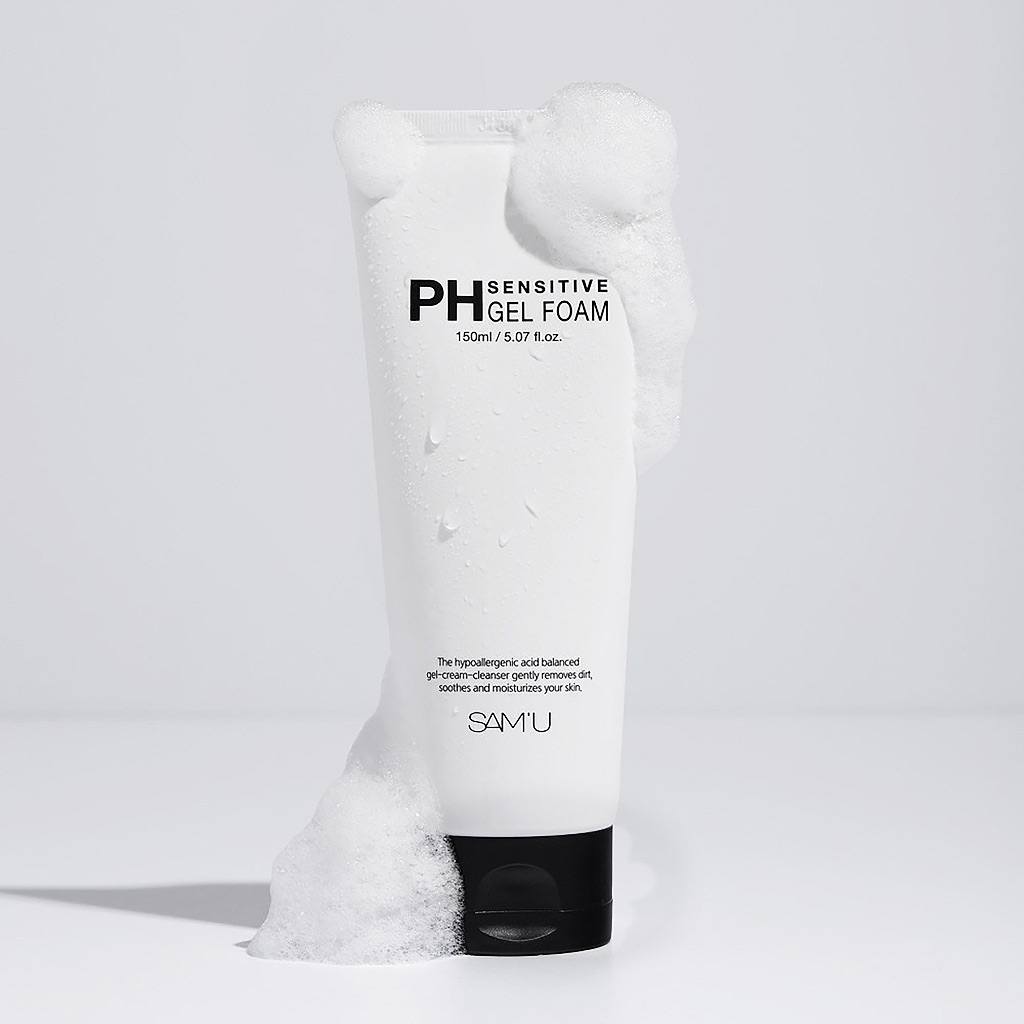 SAM’U PH Sensitive Gel Foam 舒緩保濕凝膠洗面乳