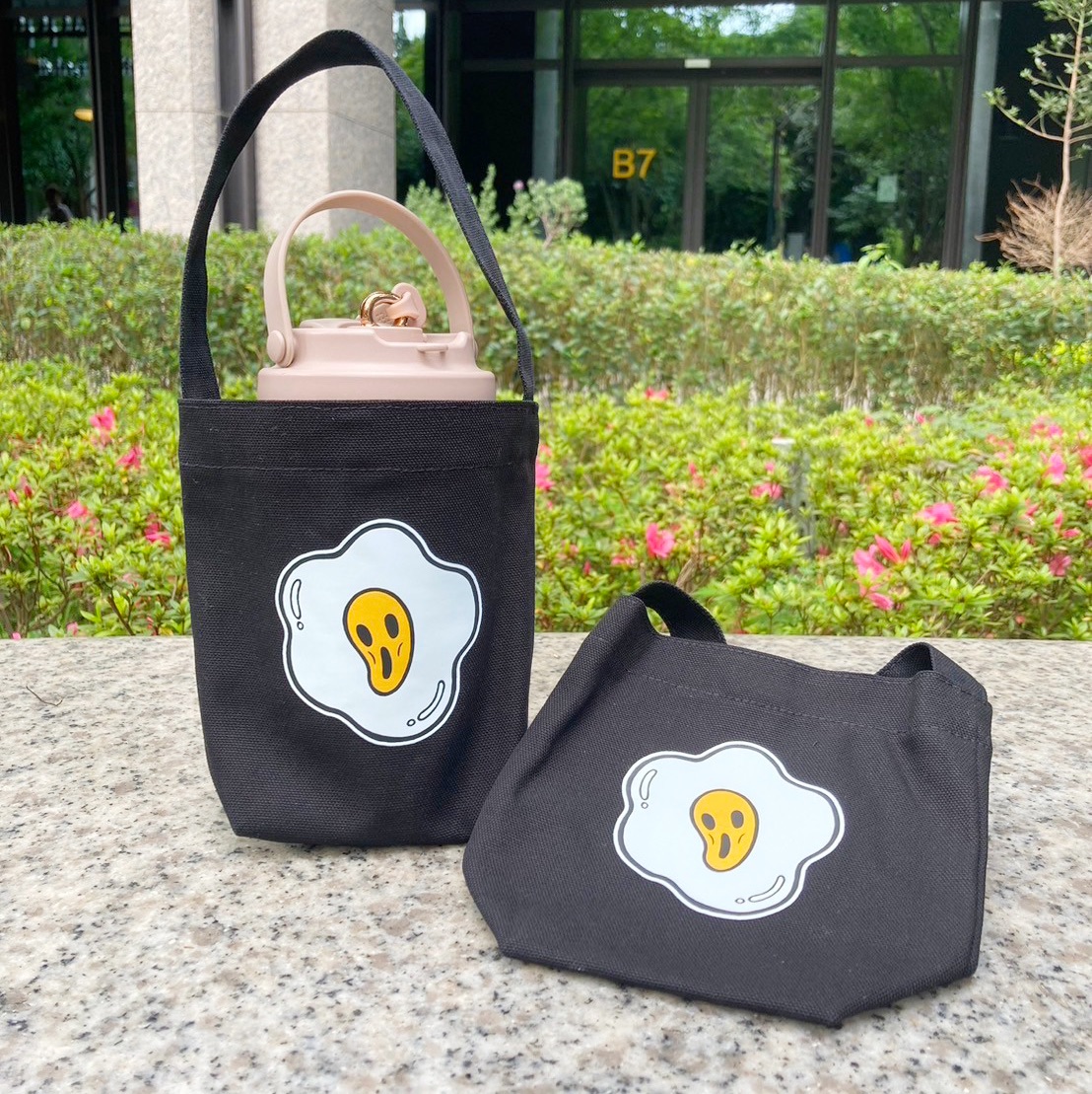 尖叫蛋黃飲料帆布提袋