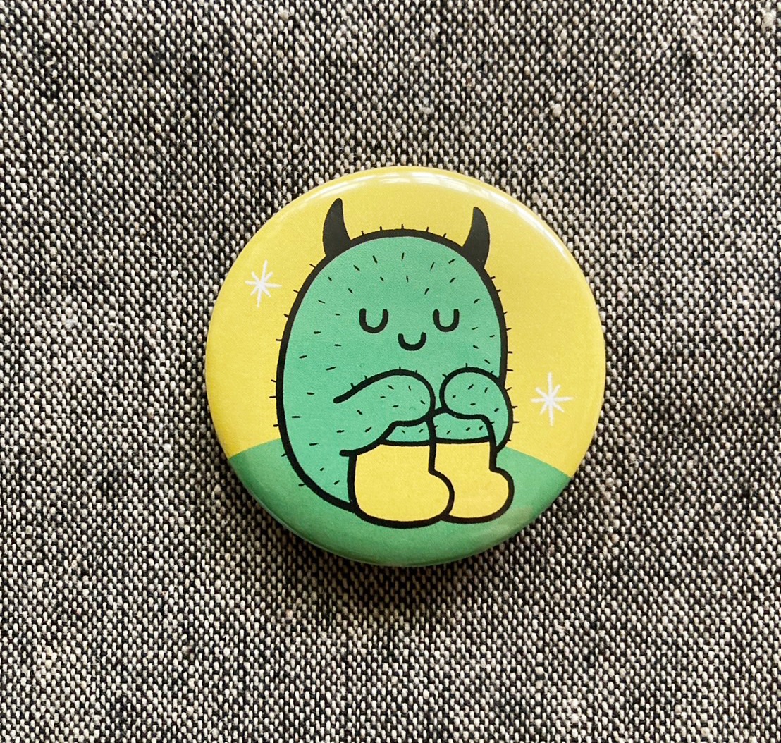 冥想仙人掌磁鐵