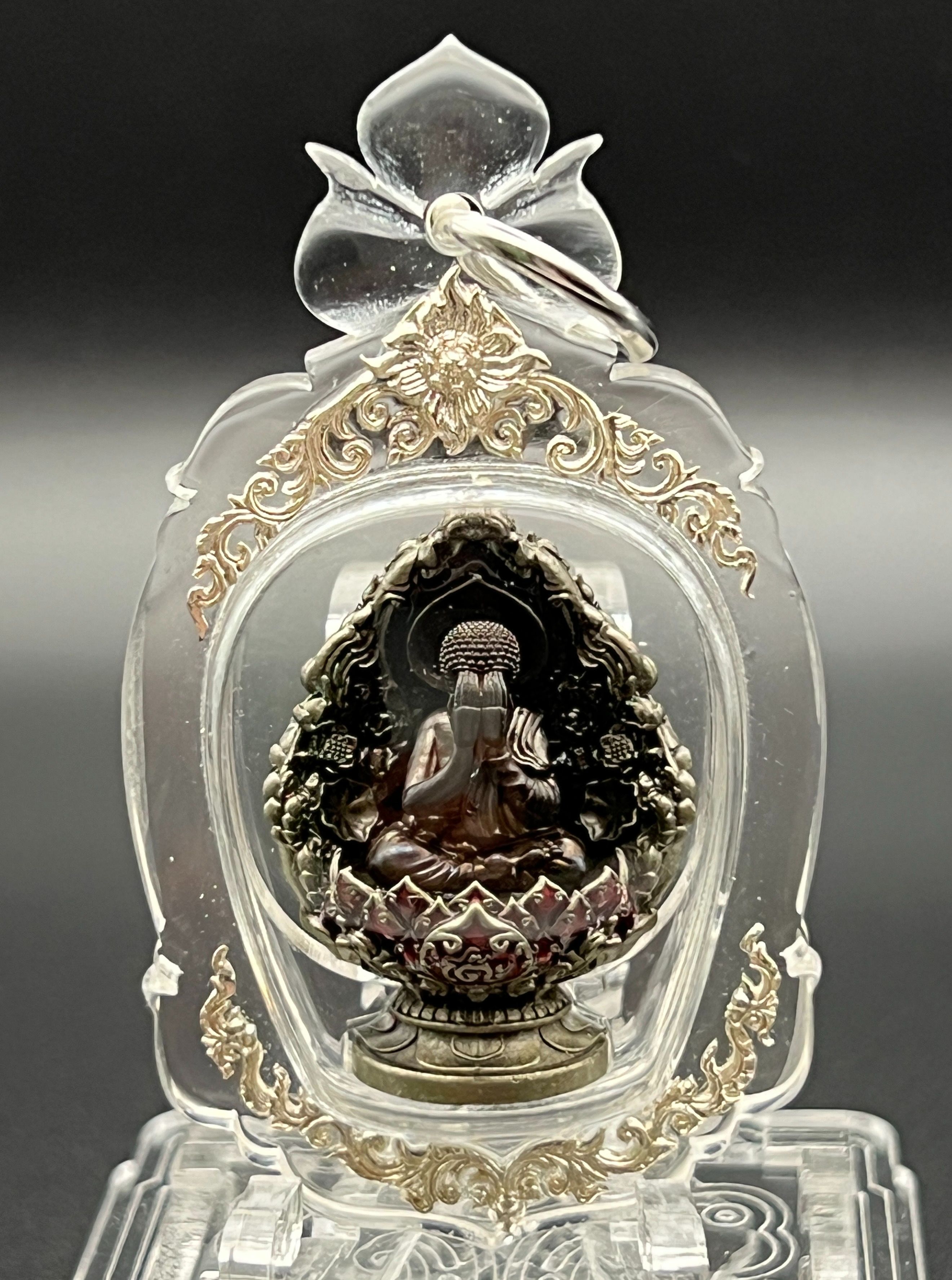 九大聖僧之一 龍普多 2566年冥壽 龍婆dam督造 必達佛 限量88尊 純銀外殼