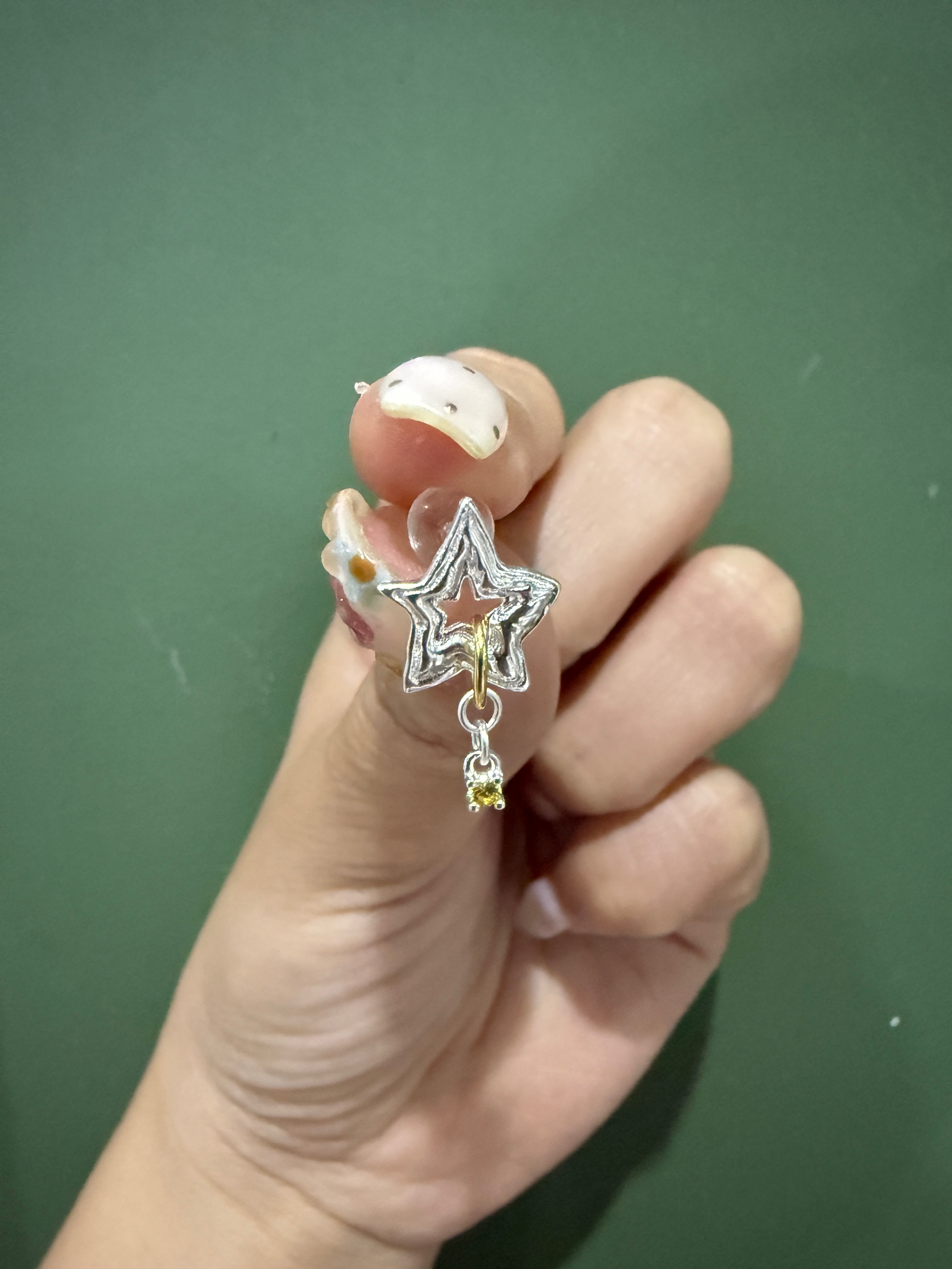 ｜選品｜925純銀·銀金撞色耳環