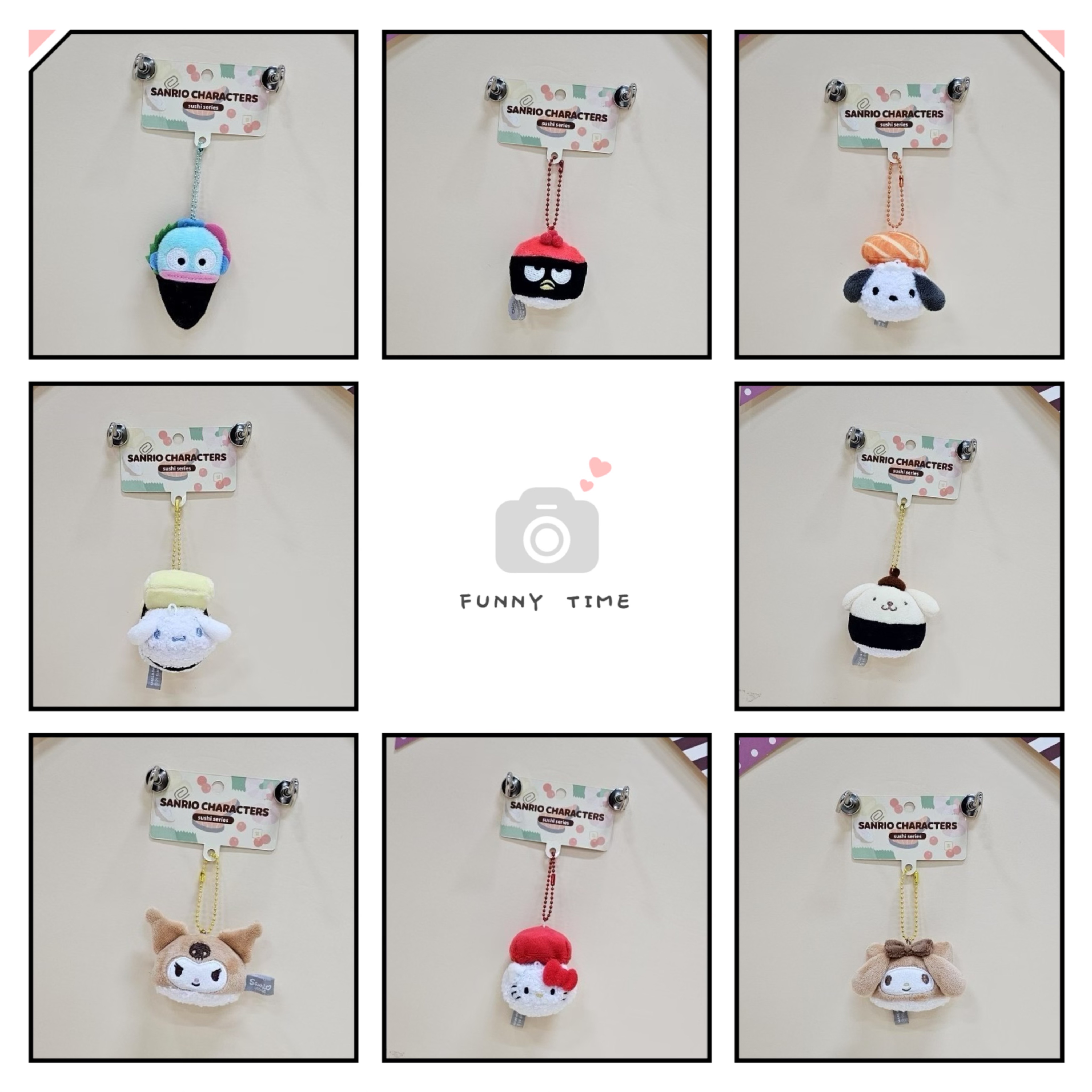 今日晚餐：Sanrio 板前壽司吊飾