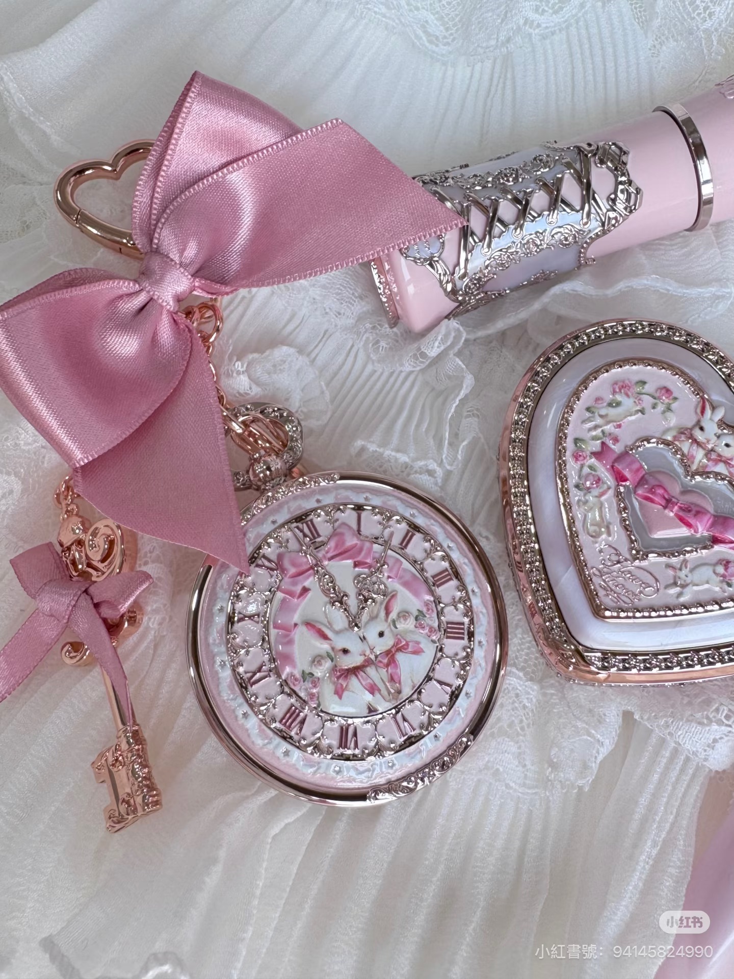 花知曉邦尼花園潤唇膏掛件