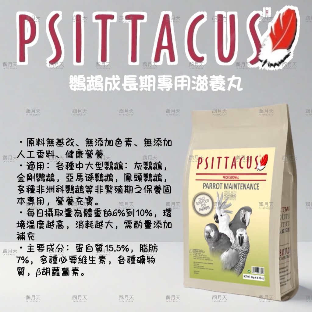 鸚鵡成長期專用滋養丸