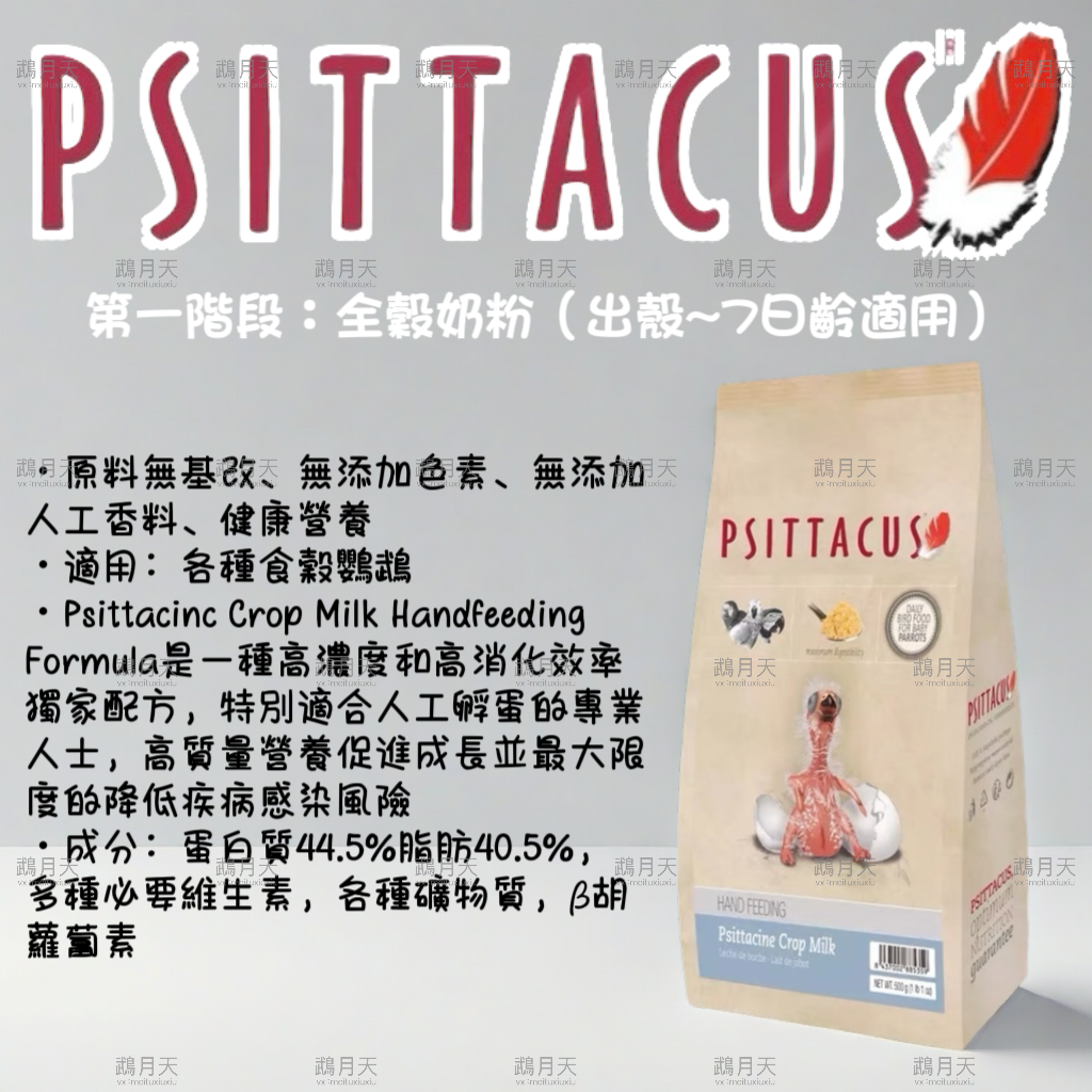 西班牙帕特第一階段：全穀奶粉（出殼~7日齡適用）0.5KG