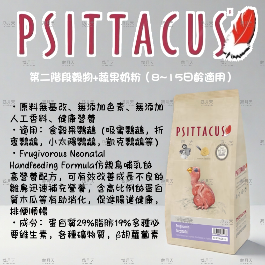 西班牙帕特第二階段穀物+蔬果奶粉（8~15日齡適用）1KG