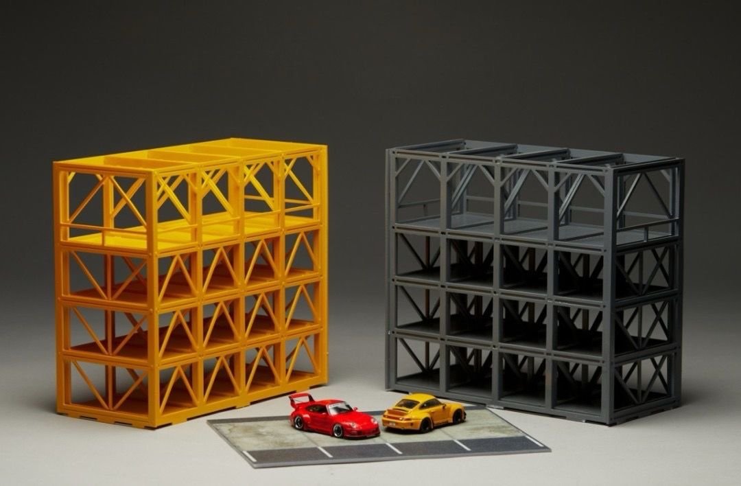 Simtec  1/64 拼裝立體停車場