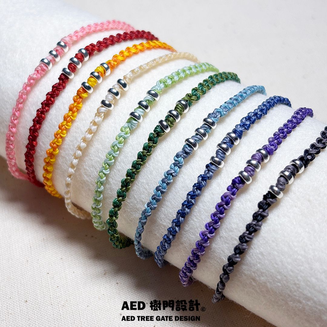 🌈 花路繩｜十色花語 × 願語手鍊系列 ｜AED Braided Bracelet × 樹門設計飾品工作室