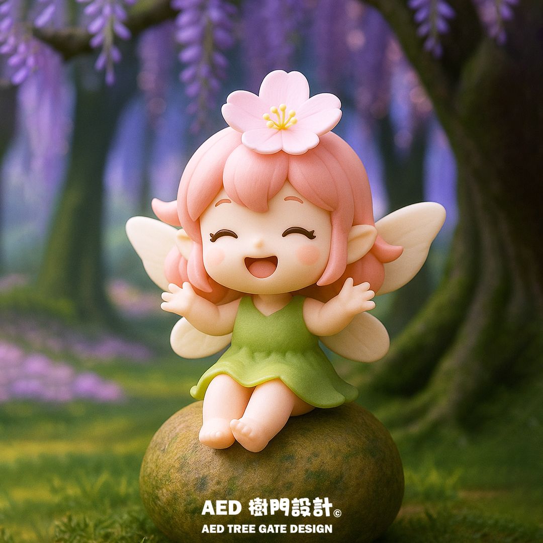 永嵐界小夥伴 角色防水小貼紙 4x4公分 珠光貼紙亮膜 樹門設計 原創IP