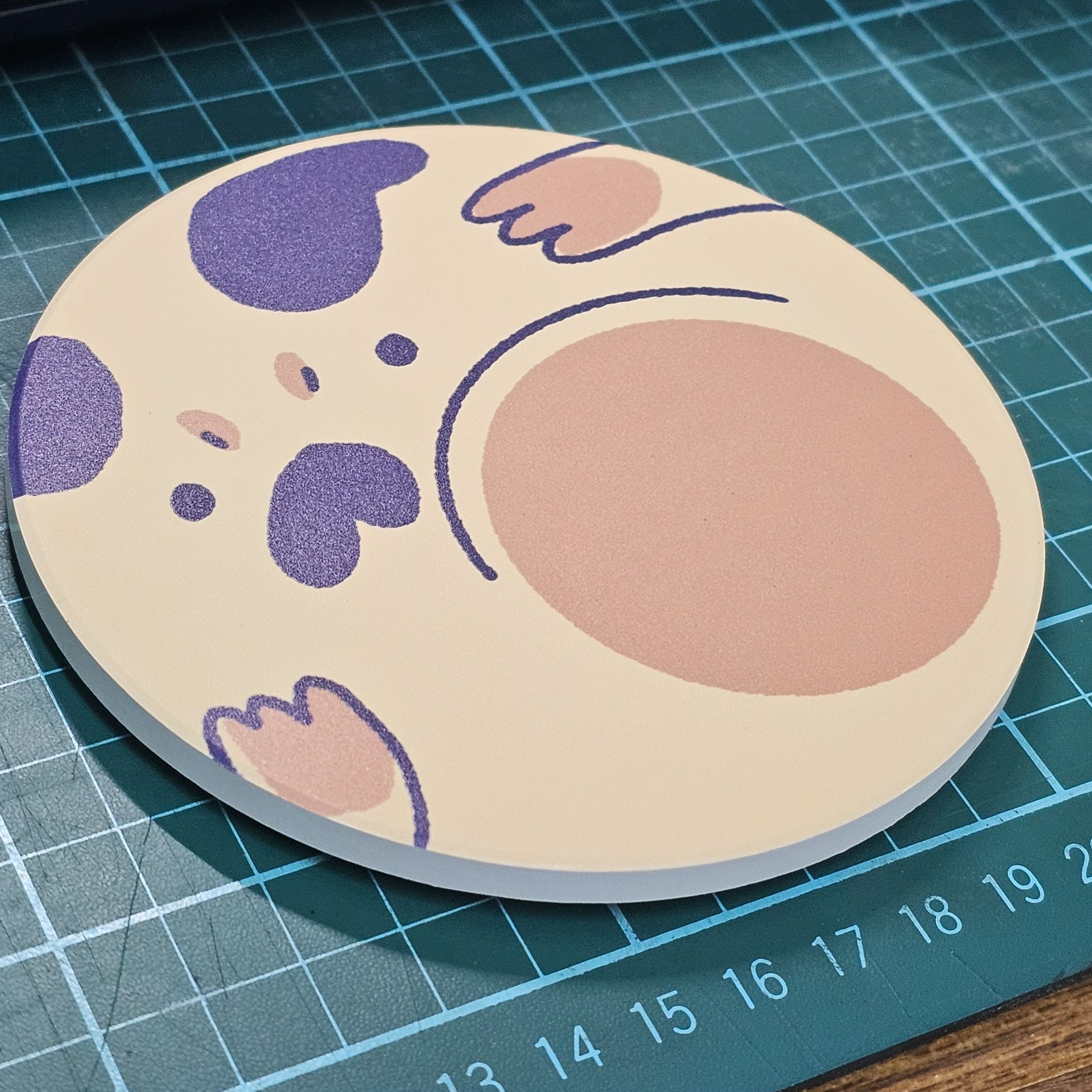 「誒你擋到我了！」陶瓷吸水杯墊