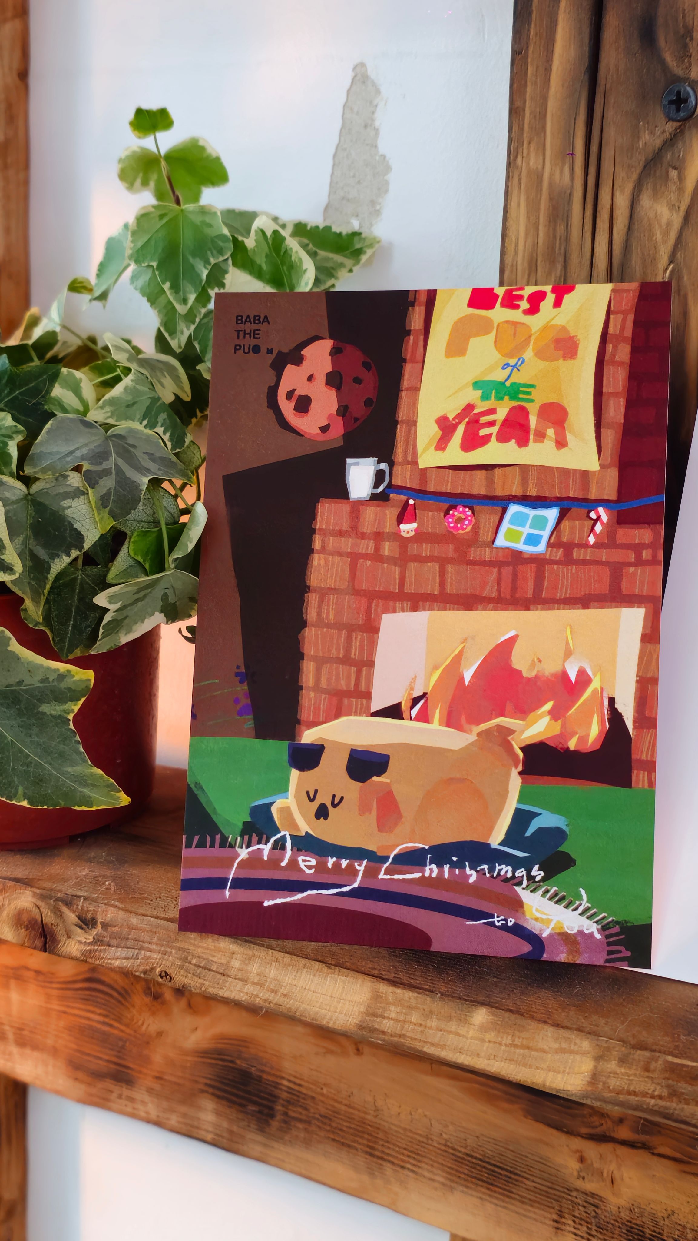 2025巴巴聖誕明信片Merry Christmas to You