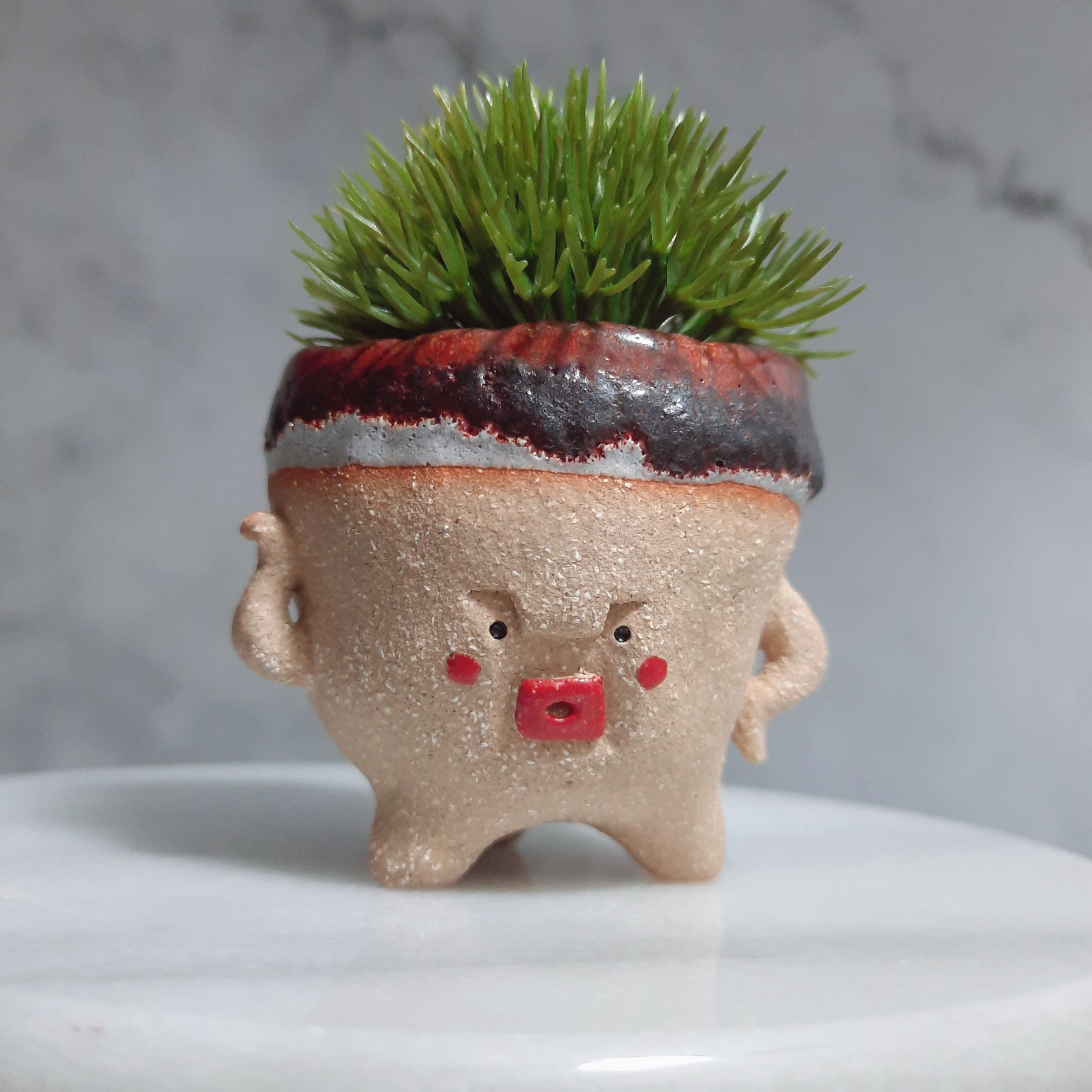 土魯陶偶盆