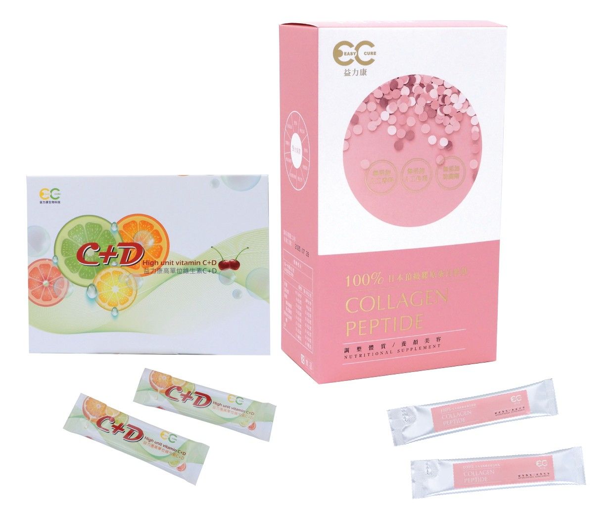 【美妍加乘組】100%日本魚鱗膠原蛋白（20入） ＋ 高單位維生素C+D（30入） ｜ 促進合成、由內而外撐起澎潤透亮！