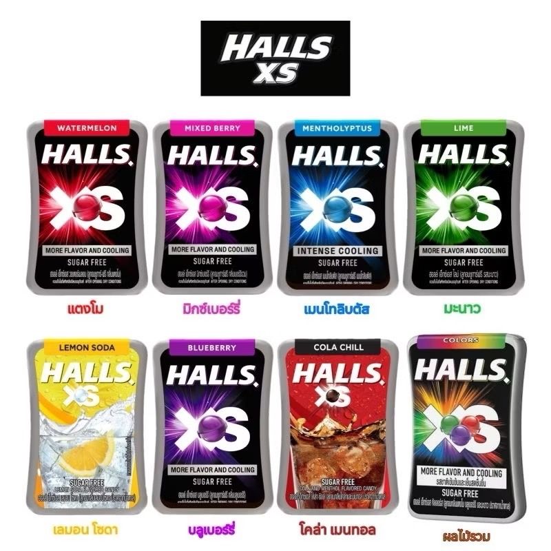 泰國 HALLS XS 無糖薄荷糖 泰國薄荷糖