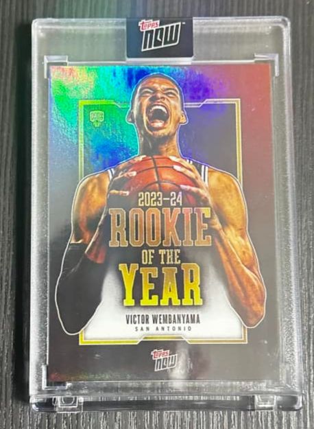Topps Victor Wembanyama 新人王卡含卡磚