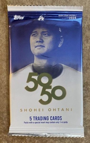 現貨 2024 topps 大谷翔平 50/50 密封卡包 卡盒 散卡 兩包免運