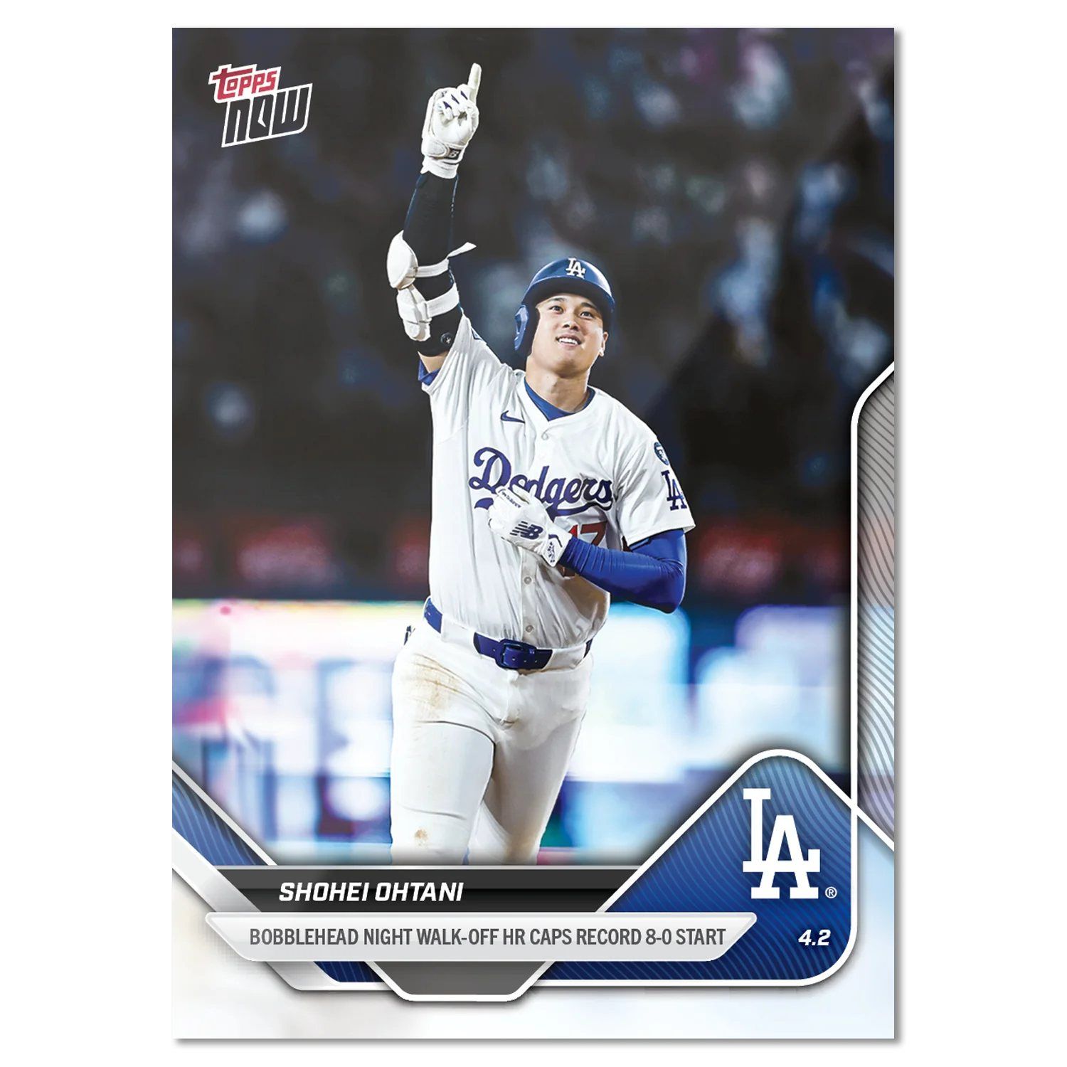 大谷翔平 4/2 再見全壘打 含卡套保護