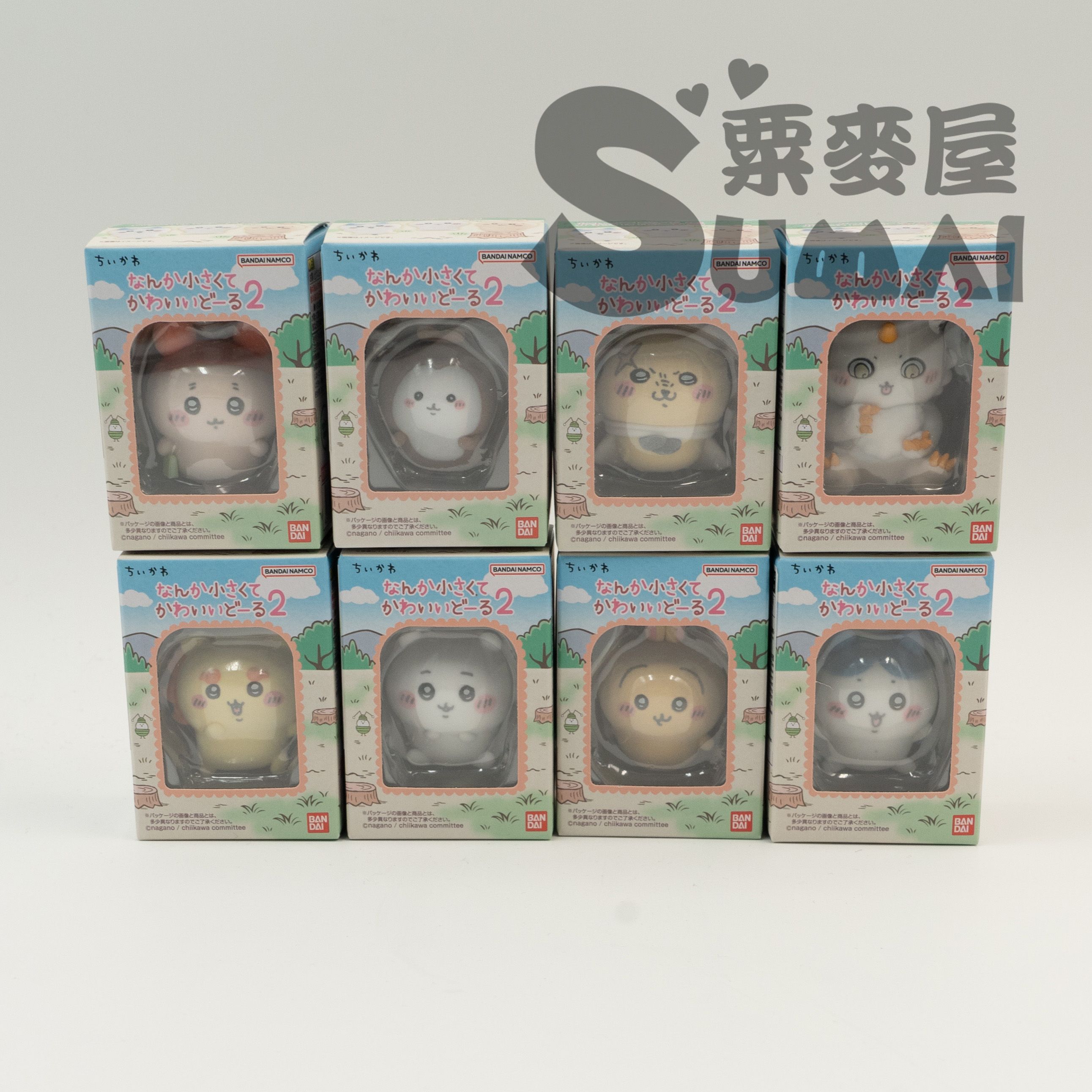 【SuMai粟麥屋】現貨 萬代 盒玩 吉伊卡哇 小可愛 第2彈  植絨公仔 中盒8入 烏薩奇 小八貓 0331