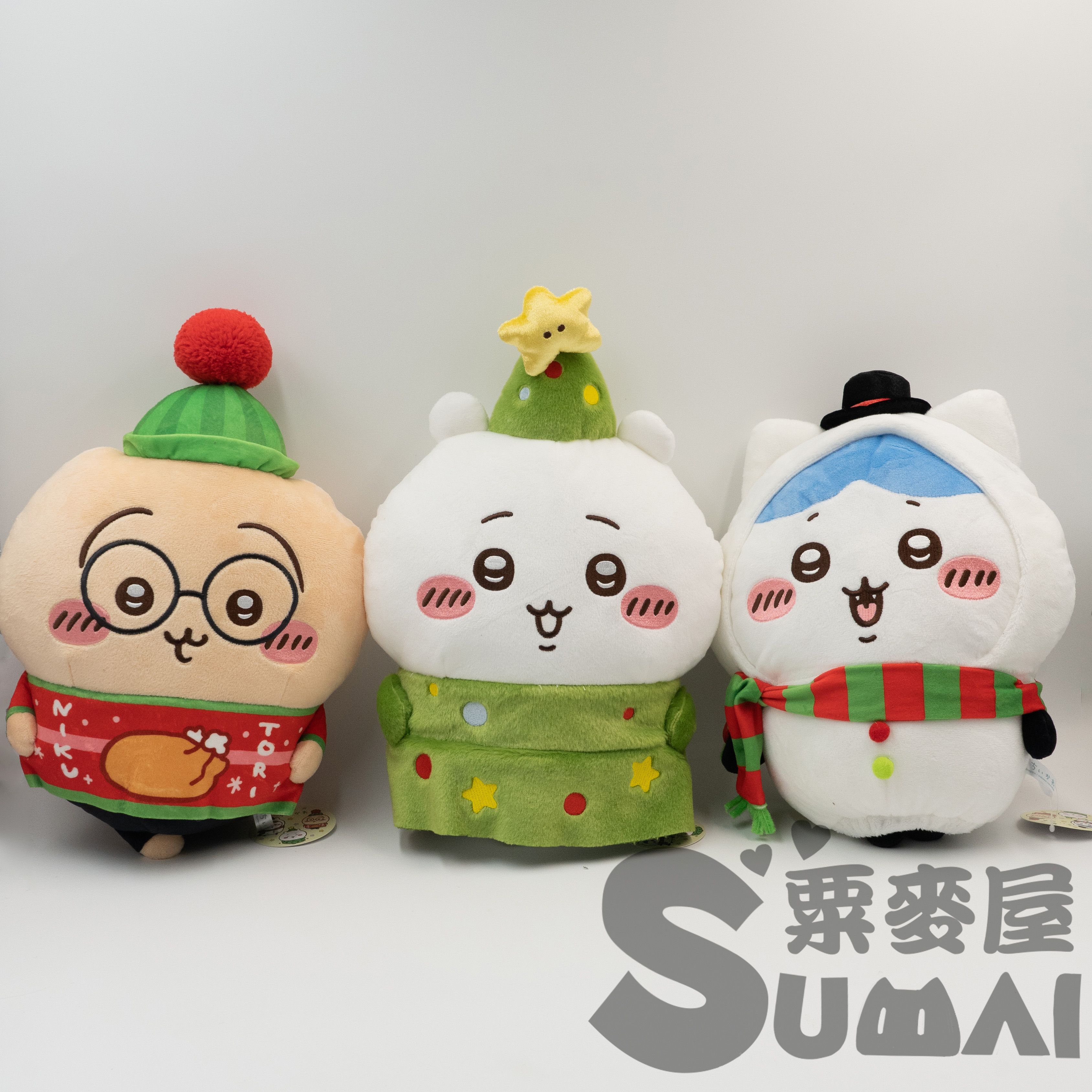 【SuMai粟麥屋】現貨 日版 吉伊卡哇 景品 聖誕節  烏薩奇 小可愛 BIG絨毛 娃娃 大玩偶 小八貓