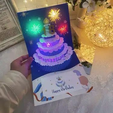 💡吹蠟燭生日卡片💡