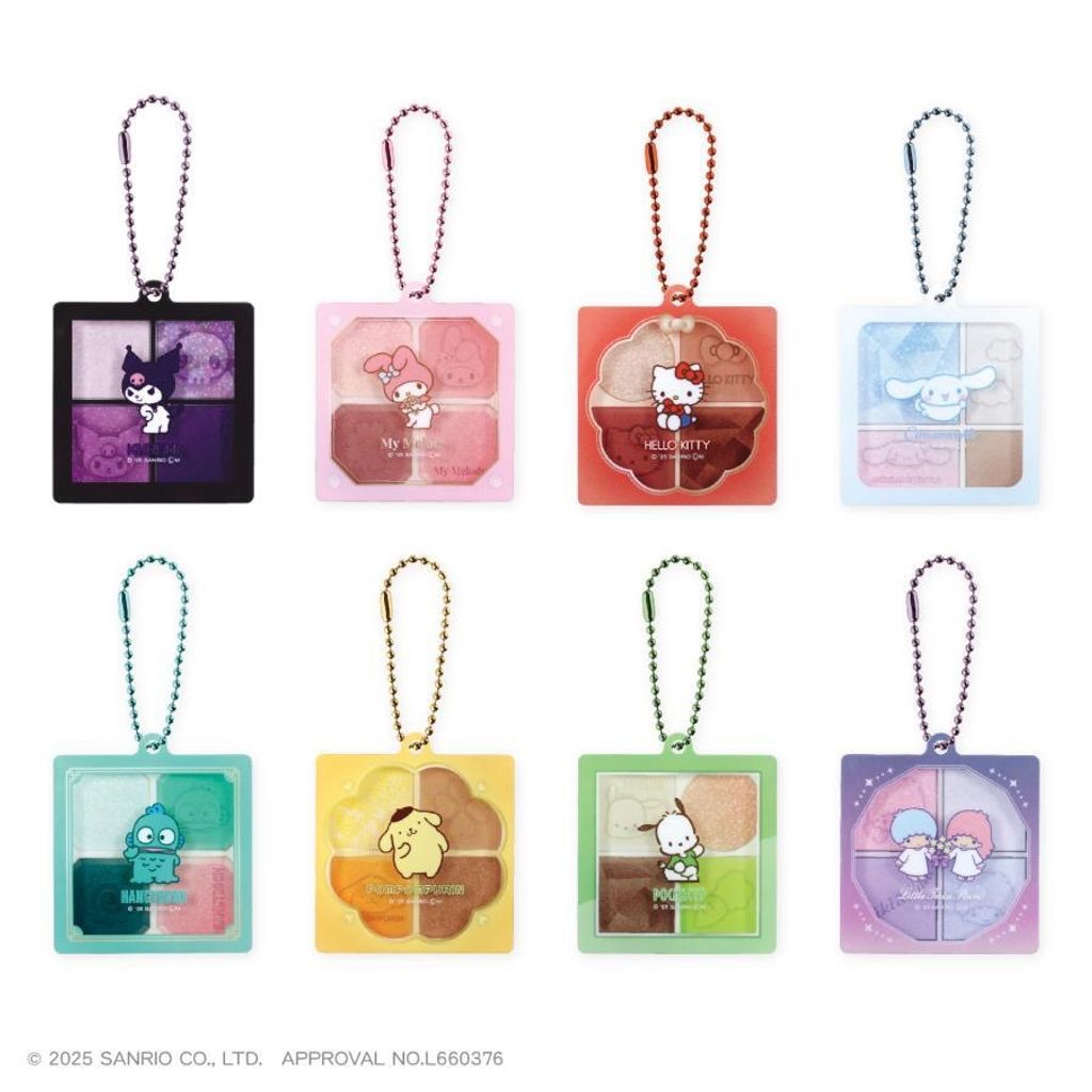 三麗鷗 眼影盤盲盒吊飾