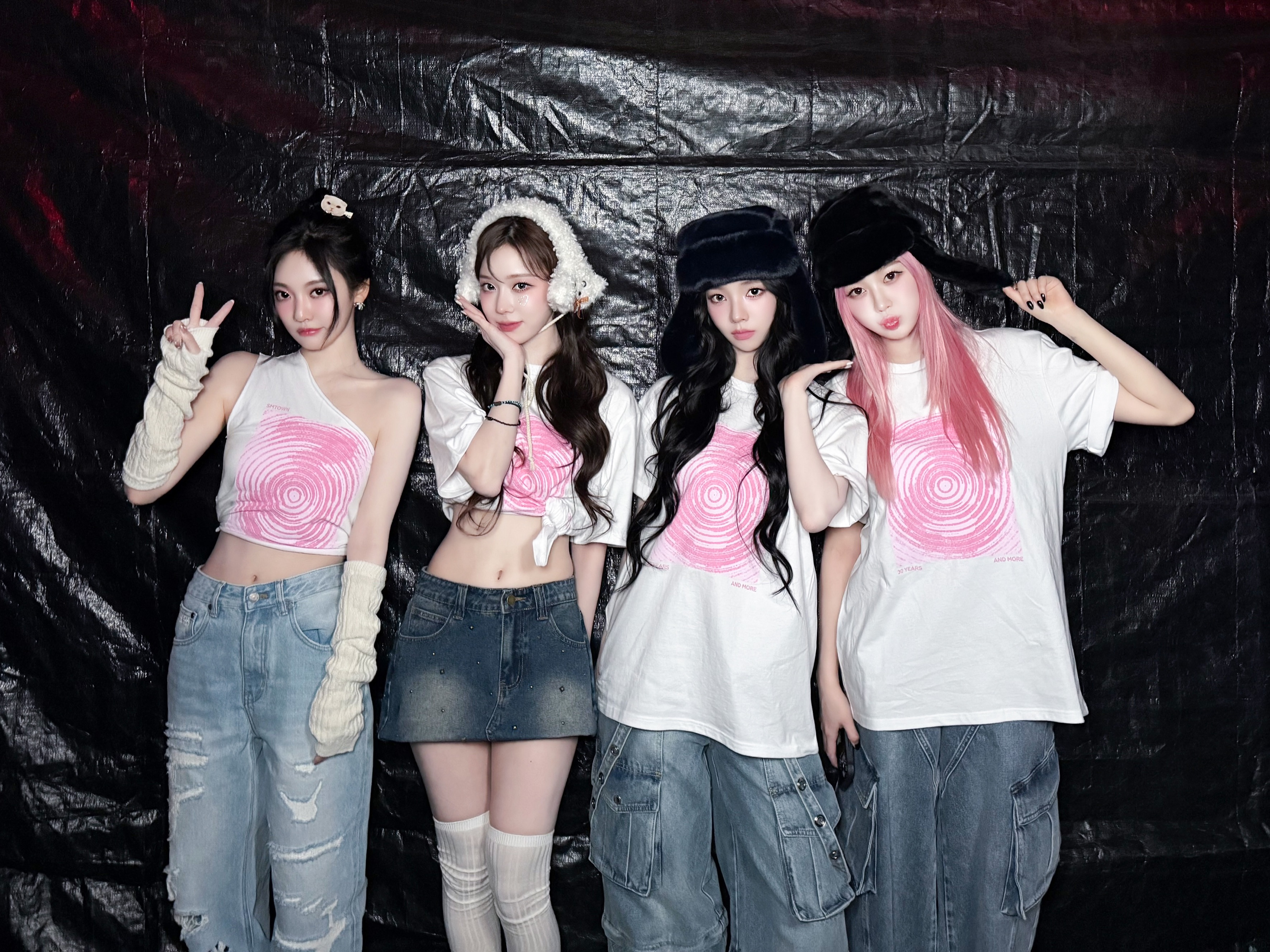 Aespa smtown同款 T恤