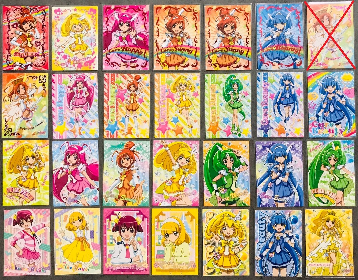 微笑正版卡共27張（含燙金卡7張，說明看一下）