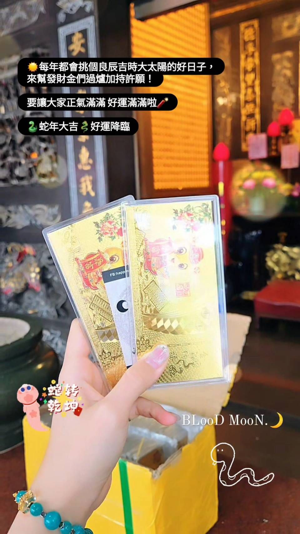 💰2025乙巳-蛇年加持發財金錢母🐉旺運.招財.正磁場（售完絕版