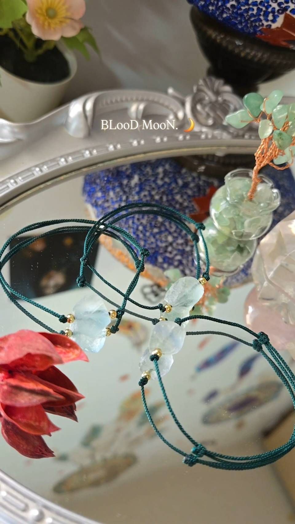 淨化螢石原礦手繩☘（淨化磁場 紓壓排負