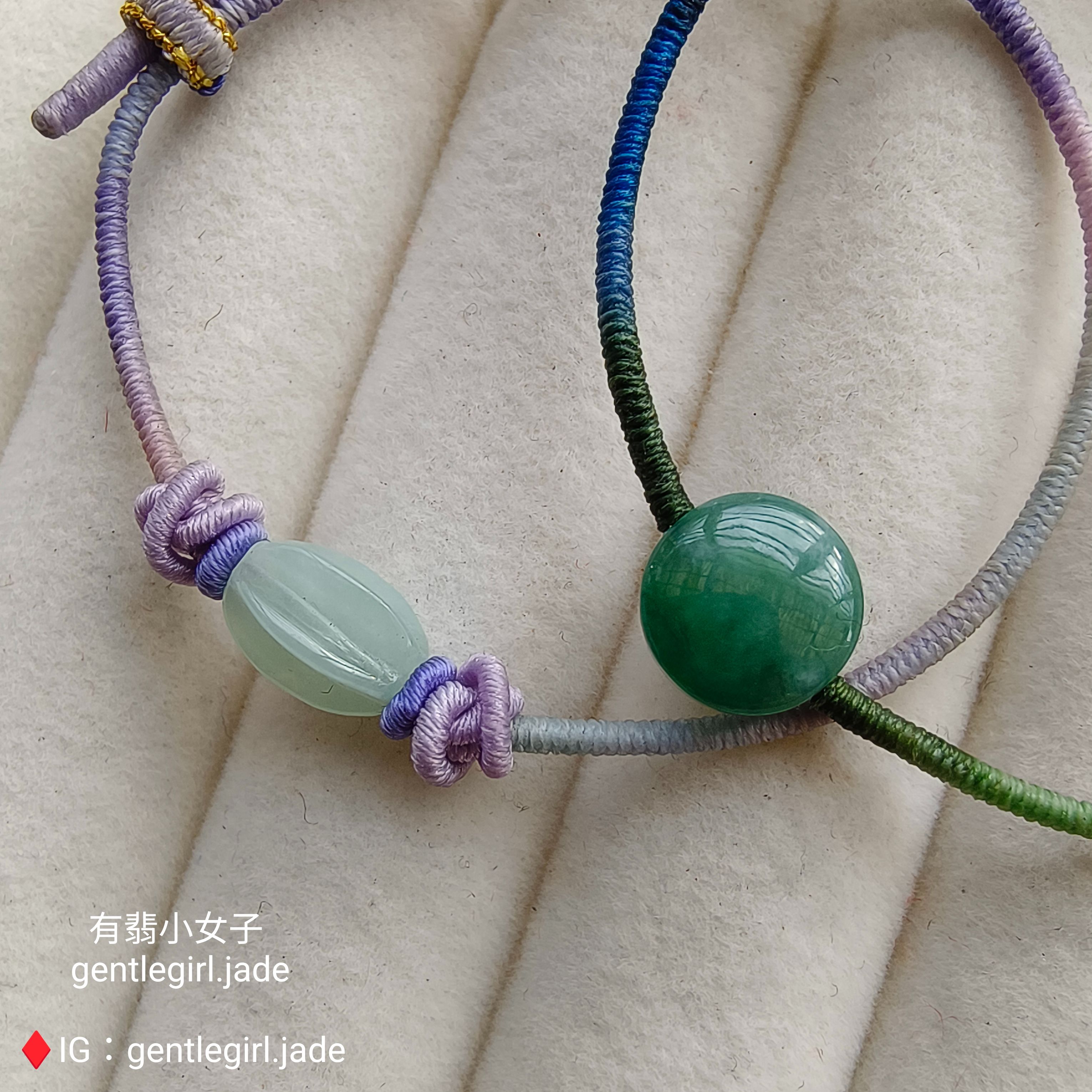 天然翡翠 極細金剛結