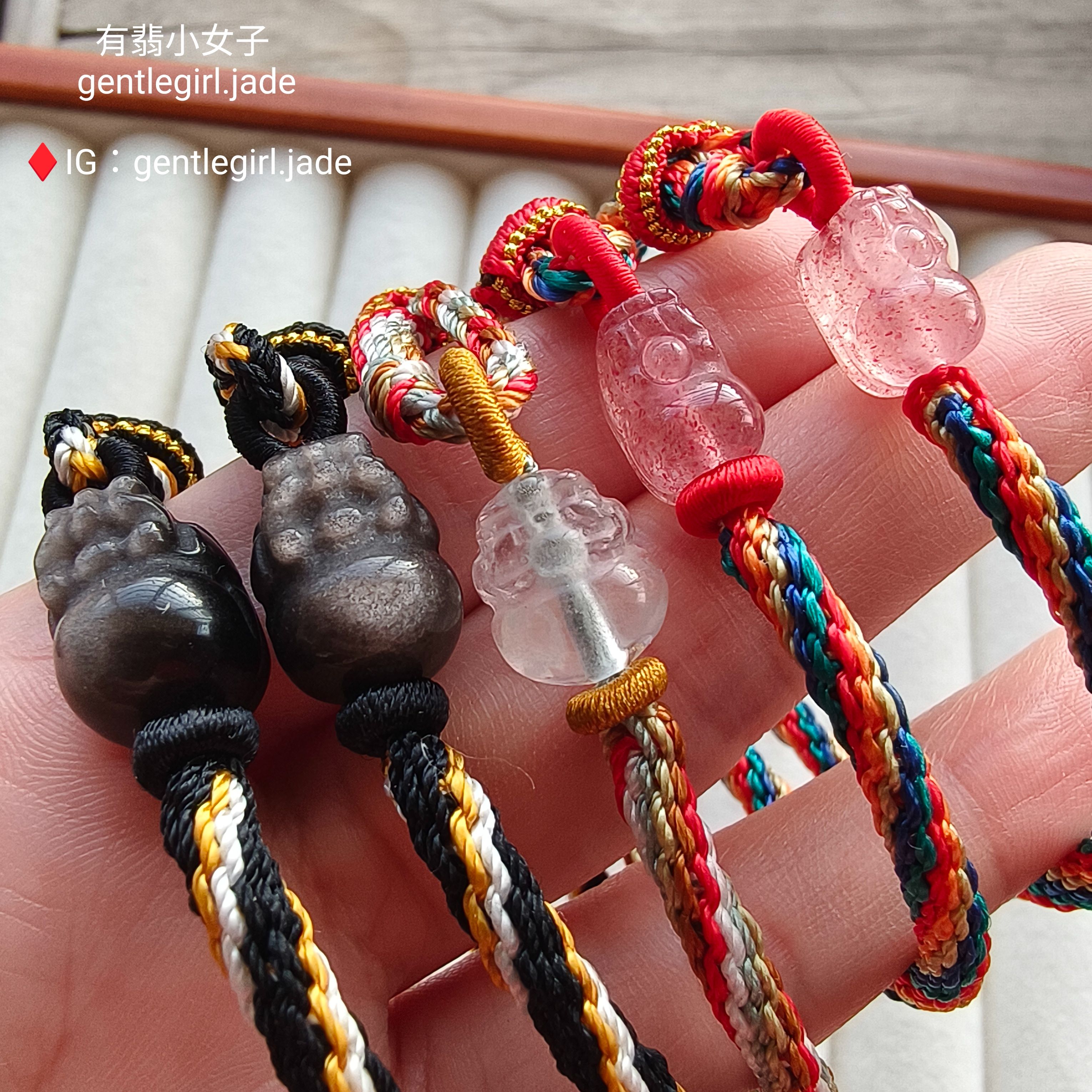 天然水晶貔貅 生生不息手繩