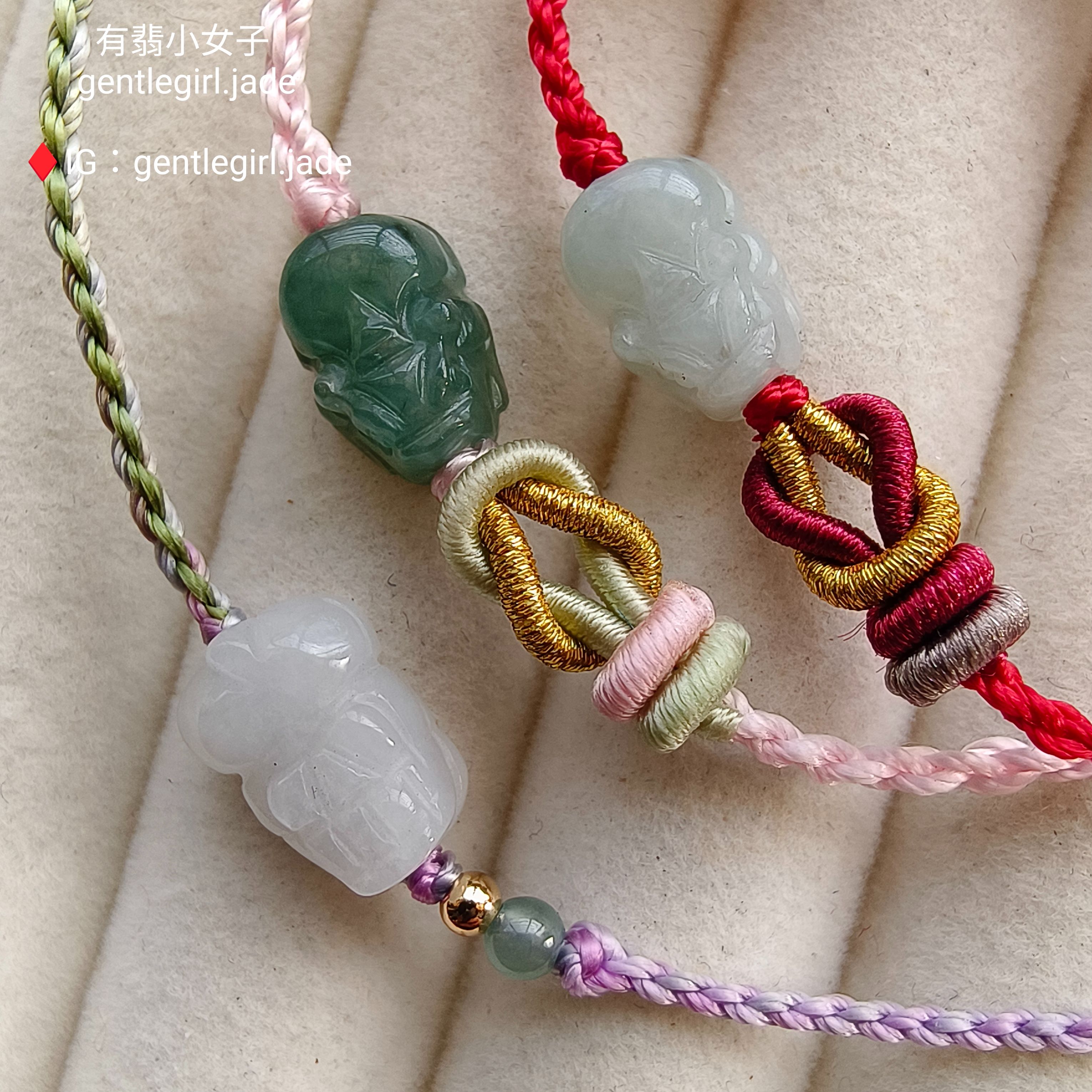 小資價 天然翡翠貔貅手鍊