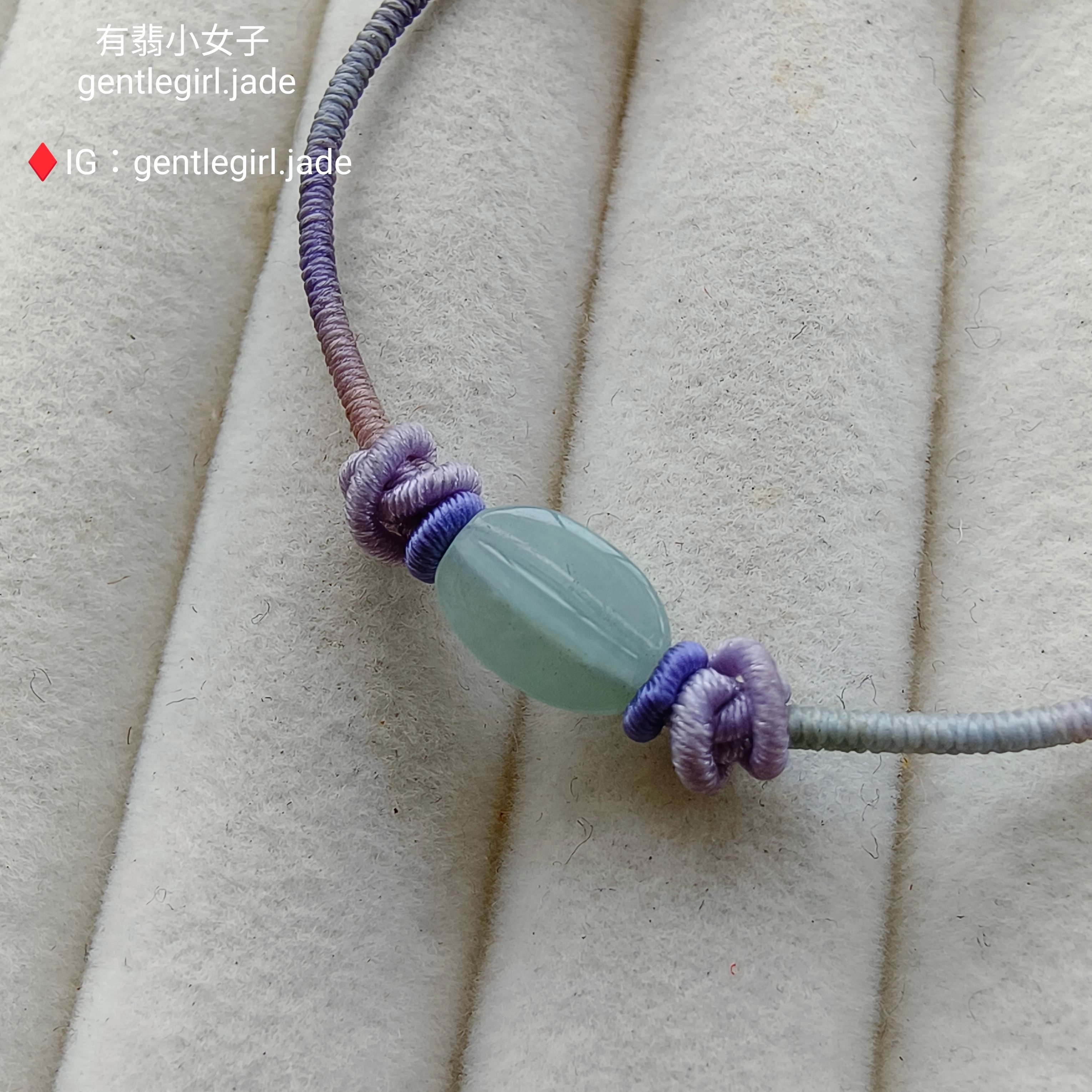 天然翡翠 極細蠟線金剛結