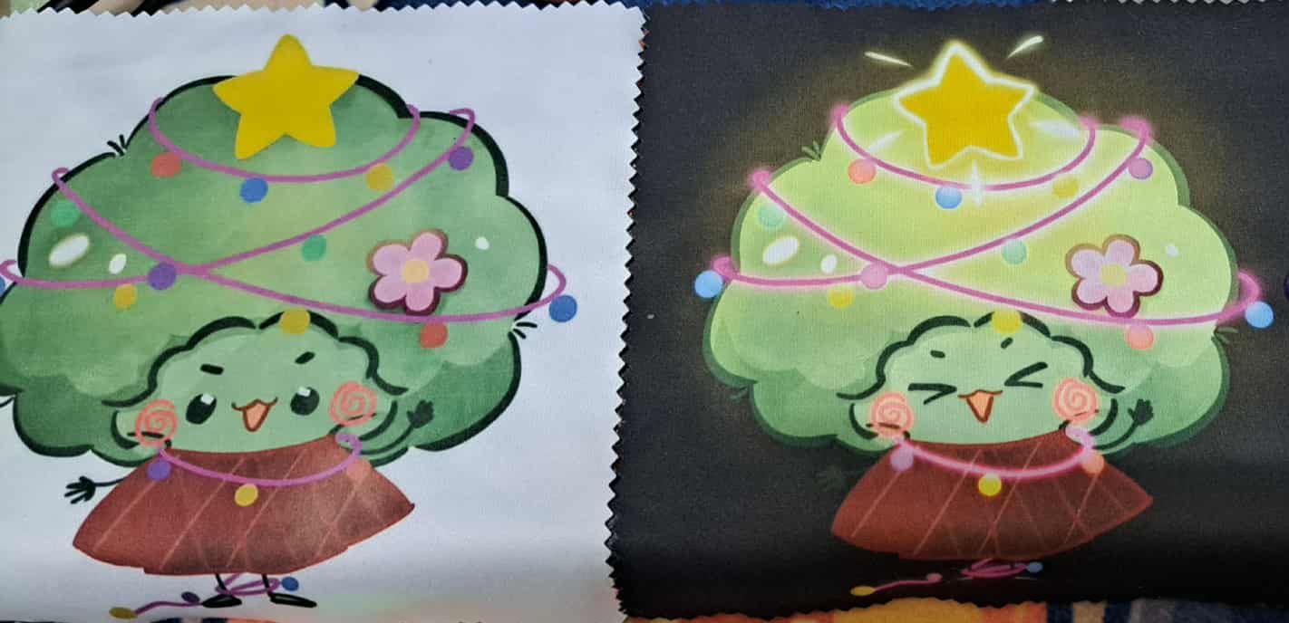 花椰菜聖誕樹眼鏡布 !