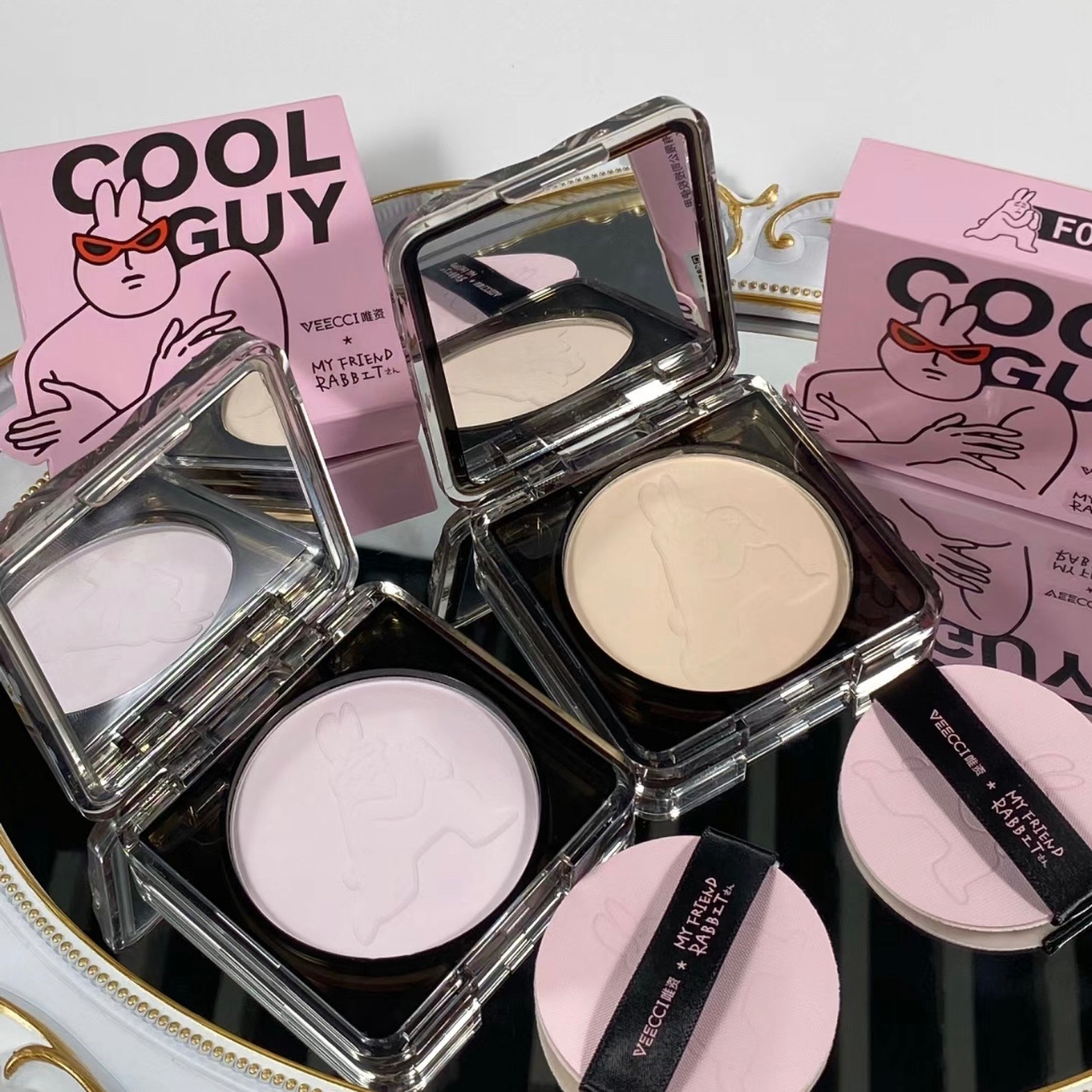 預購🌸唯資X粉紅兔子 粉餅