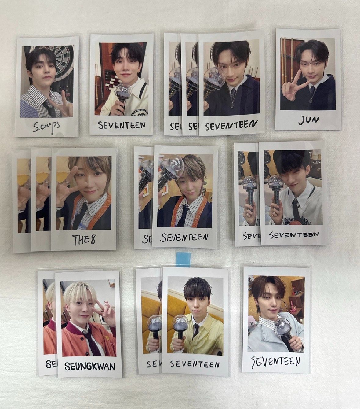 SVT Holiday 拍立得貼紙（🖤單帶不當綁，💙可單帶可當綁）