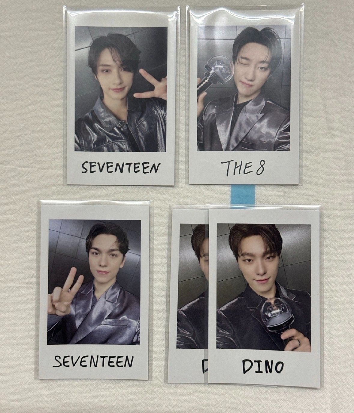 SVT RIGHT HERE JP 拍立得貼紙（🖤單帶不當綁，💙可單帶可當綁）