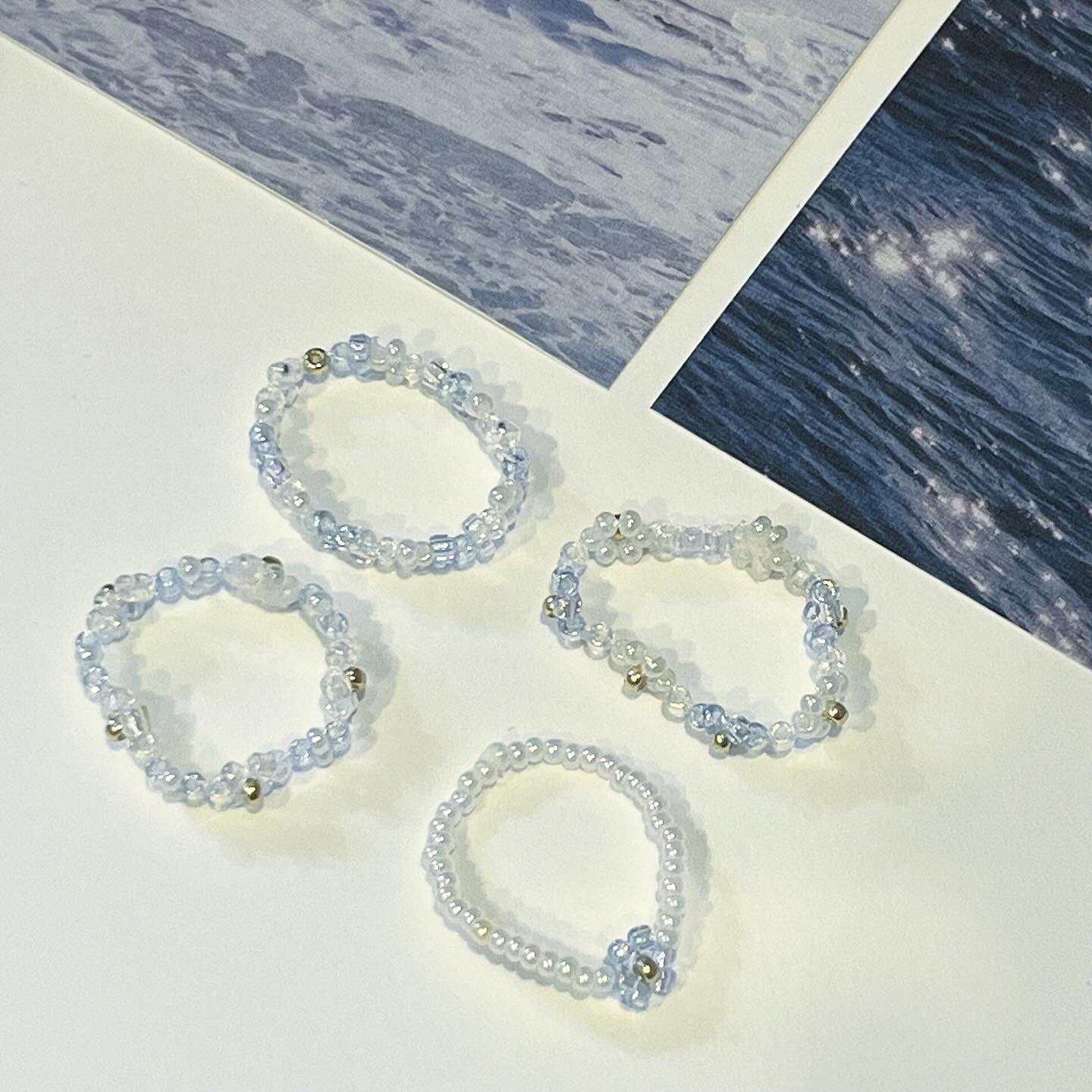 美人魚的眼淚🧜‍♀️💧串珠戒指