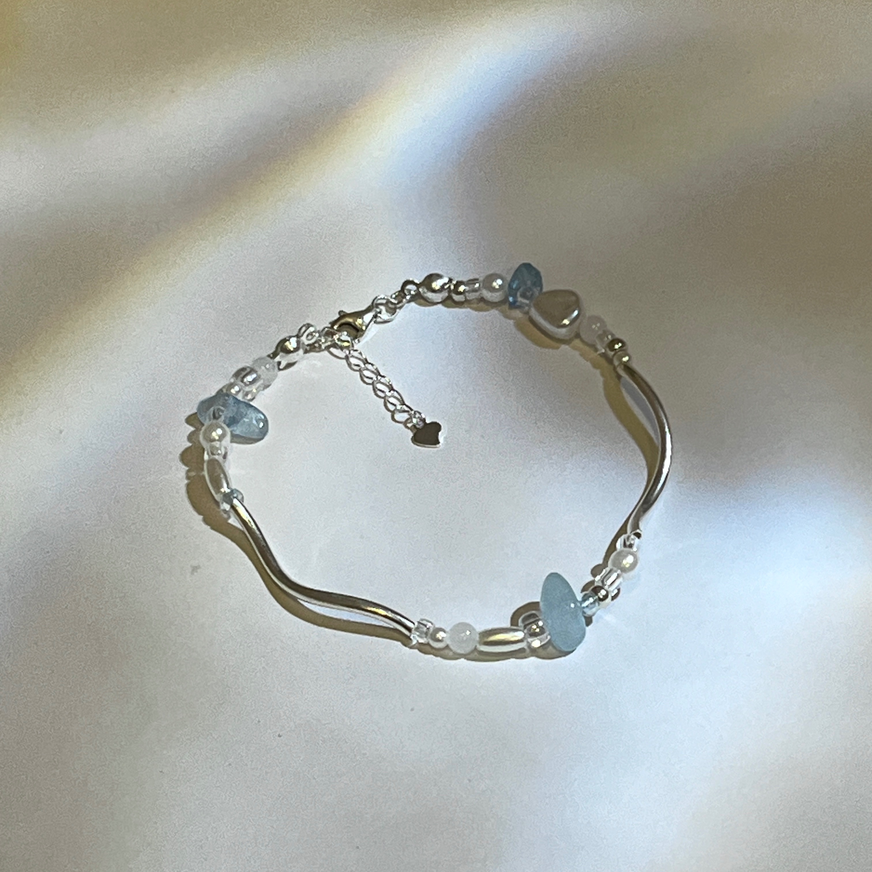 海洋珍珠彎管手鍊💙🫧