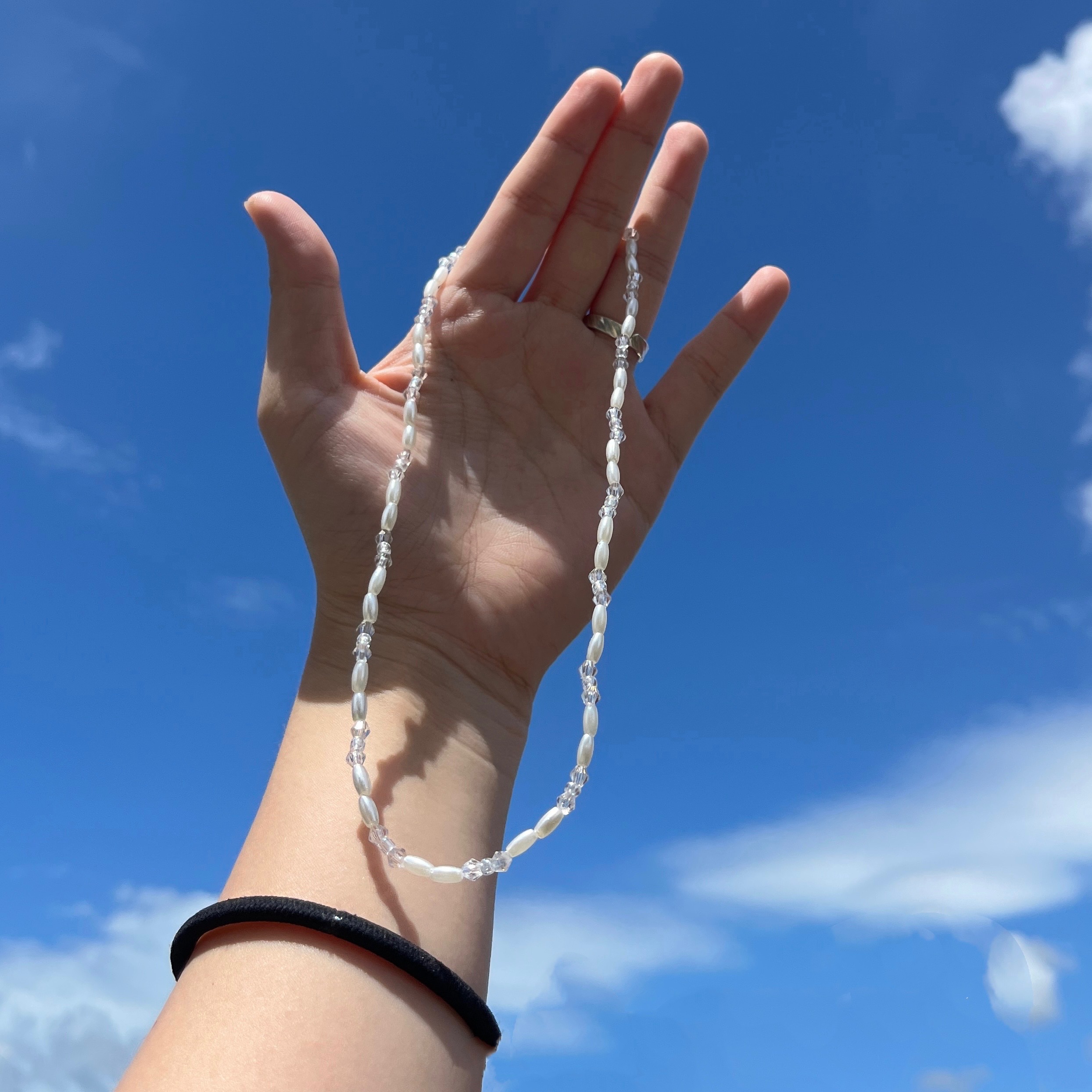 簡約百搭米型珍珠項鍊🤍✨