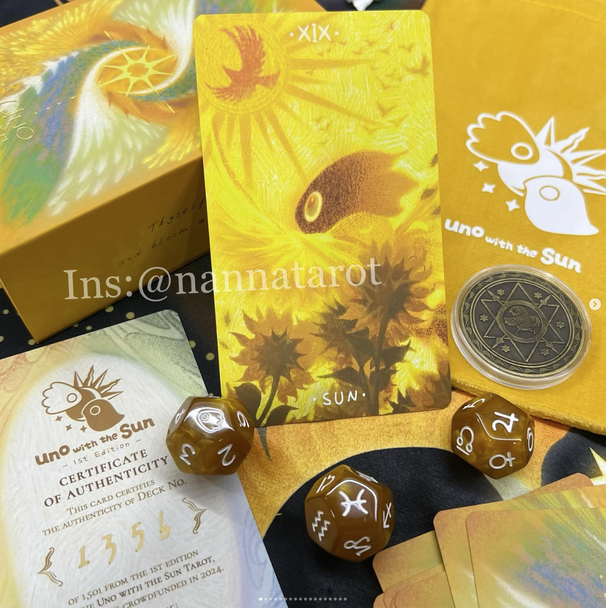 烏諾與太陽塔羅牌-限量珍藏版⚡台灣獨家授權販售⚡Uno With The Sun Tarot