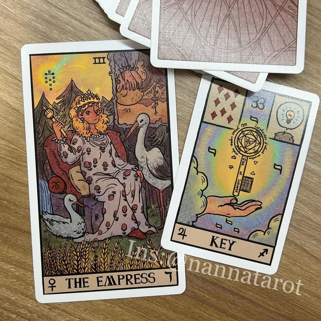 阿卡西之眼塔羅牌、雷諾曼（白邊版）🥀Akashic Eye Tarot ＆ Lenormand