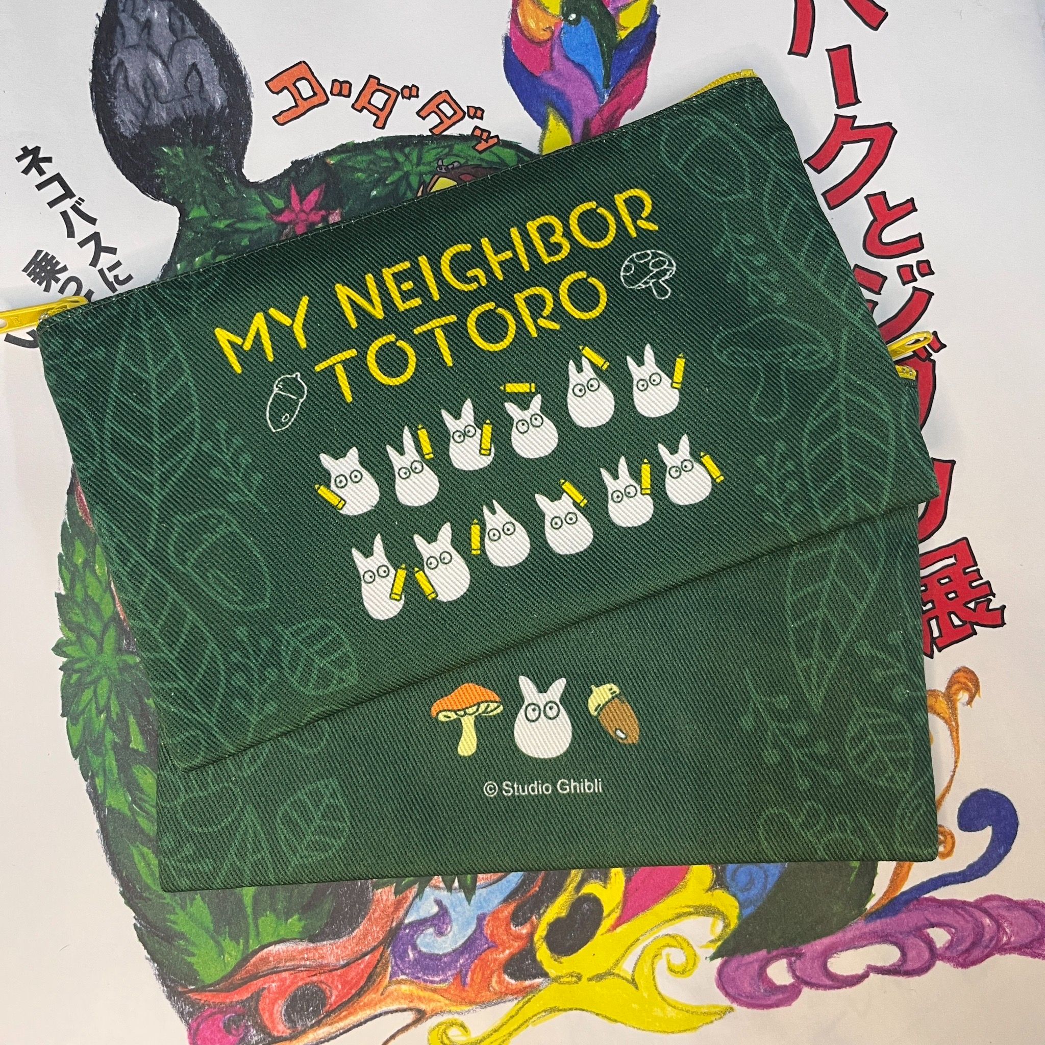 【吉卜力東京場限定】現貨 龍貓 樹葉 筆袋 收納包